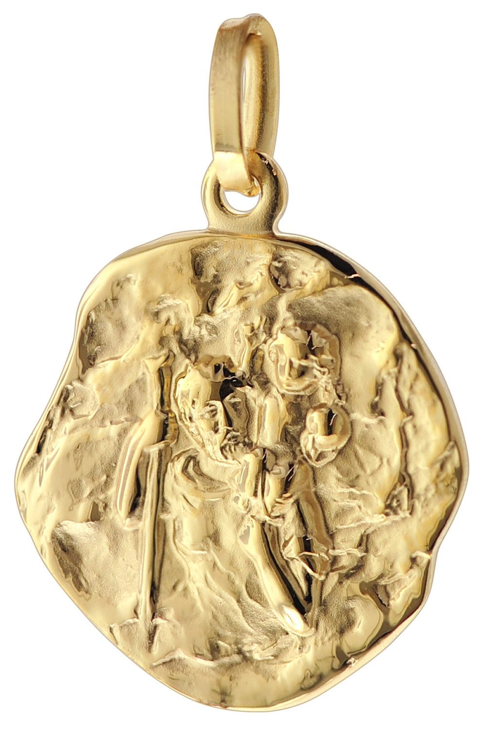 trendor Kette mit Anhänger Christophorus Anhänger Gold 333/8 Kt. mit Goldpl günstig online kaufen