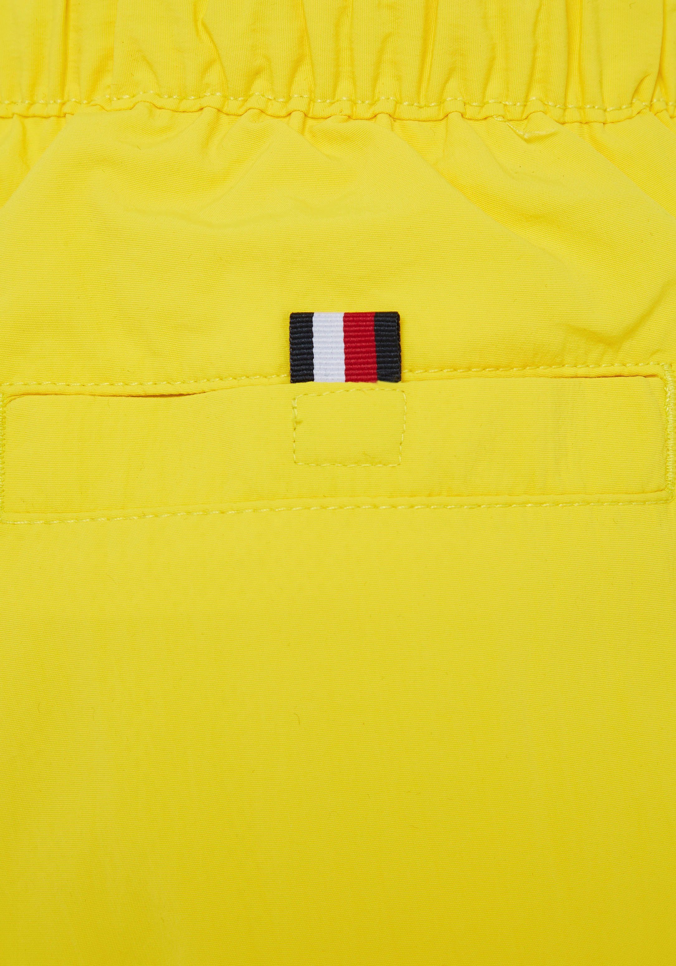 Markenlabel DRAWSTRING Hilfiger Hilfiger SF Tommy Swimwear mit Vivid-Yellow Badeshorts Tommy MEDIUM