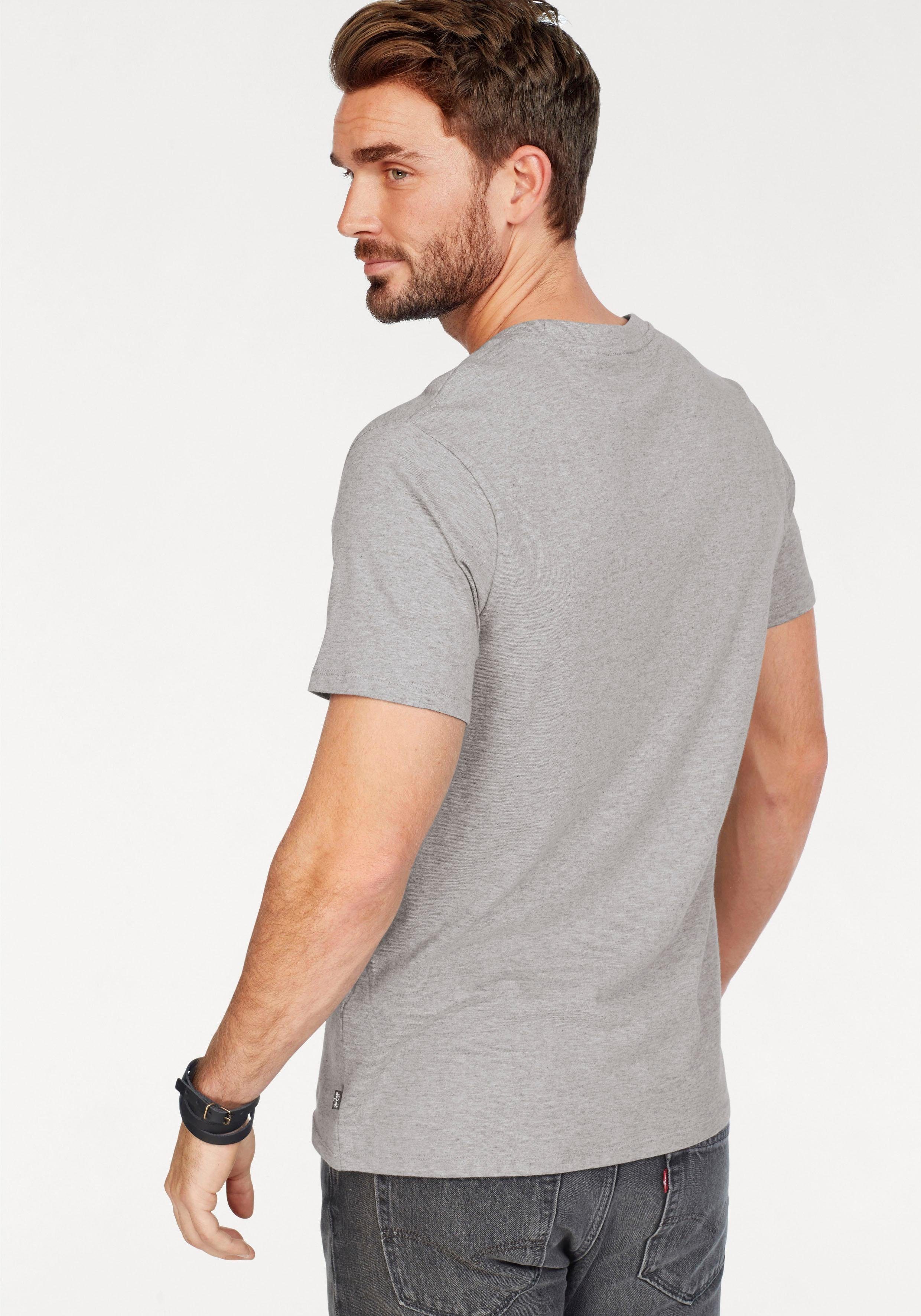 Levi's® Tee Logo mid Batwing mit grey T-Shirt Logo-Front-Print