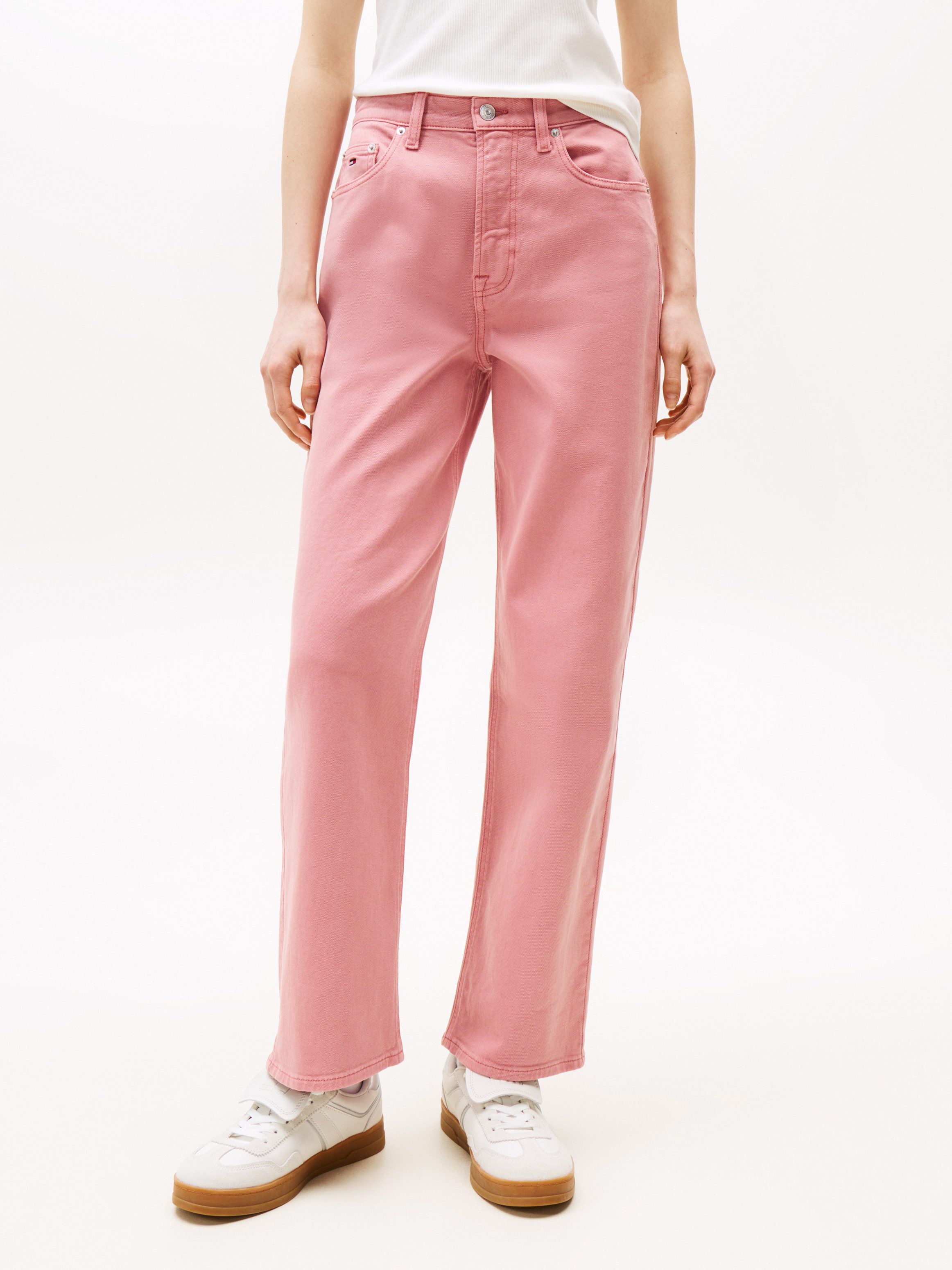 Tommy Jeans Straight-Jeans LAYLA HR SLIM STR in Knöchellänge