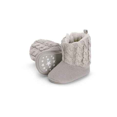 Sterntaler® Babystiefel Krabbelschuh (1-tlg) Baby Stiefel Jungs - Baby Stiefel Mädchen - Baby Krabbelschuhe Mädchen - Baby Outdoorschuh mit rutschfester Sohle uni Feste Schuhe Winter