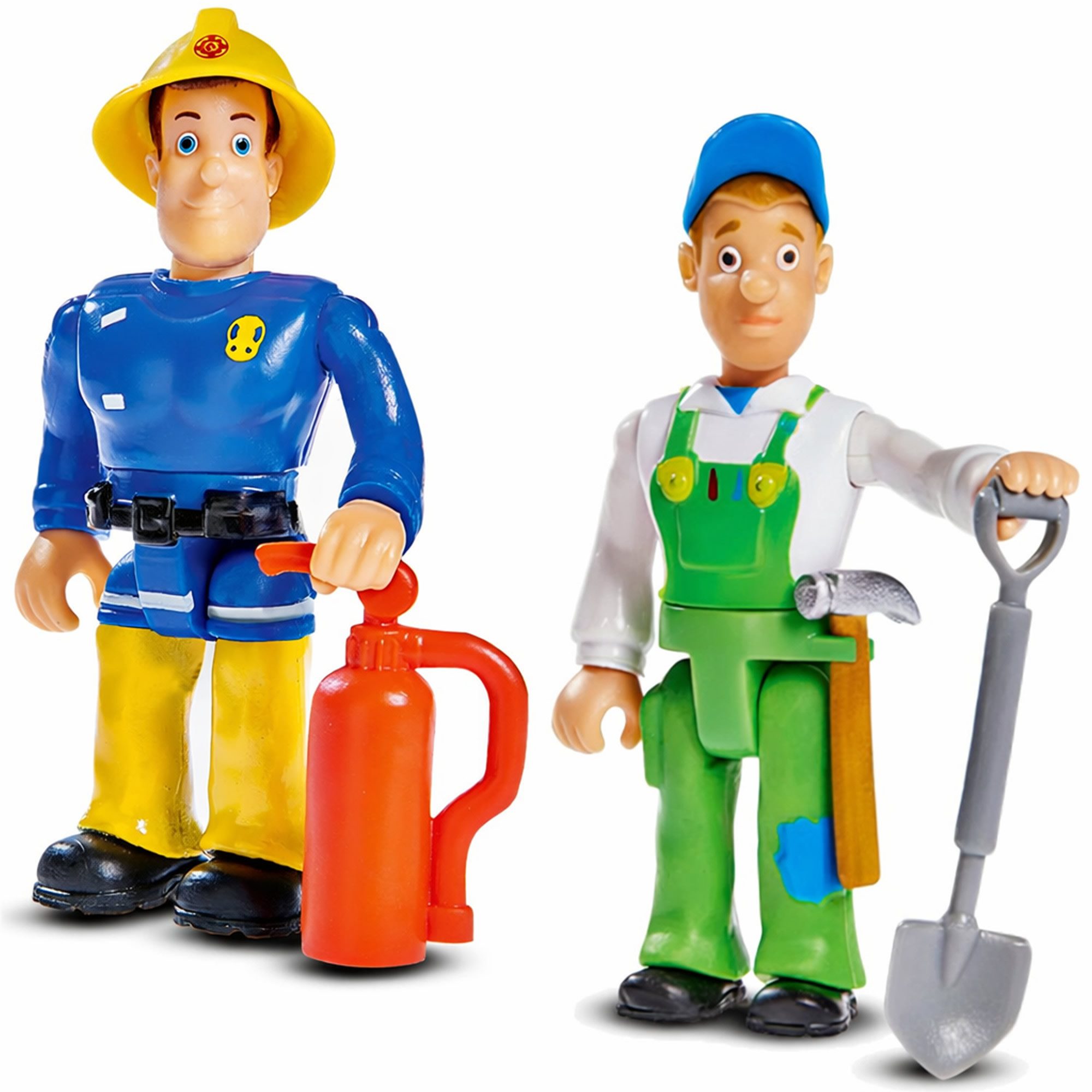 Feuerwehrmann Sam Spielfigur Spielfiguren 2er Set Figuren mit Zubehör Simba Toys Norman, Penny, (Set, 2 Figuren, Werkzeuge und Zubehör), 2 Figuren mit Zubehör