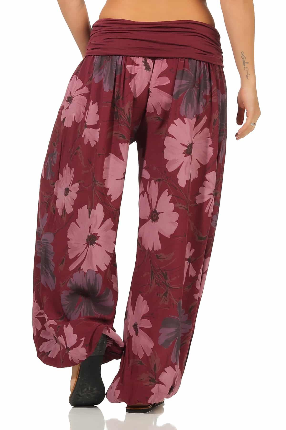 OriginalYou Haremshose Sommerhose luftig & leichte Pumphose für Damen mit elastischem Bund, sommerliches Design