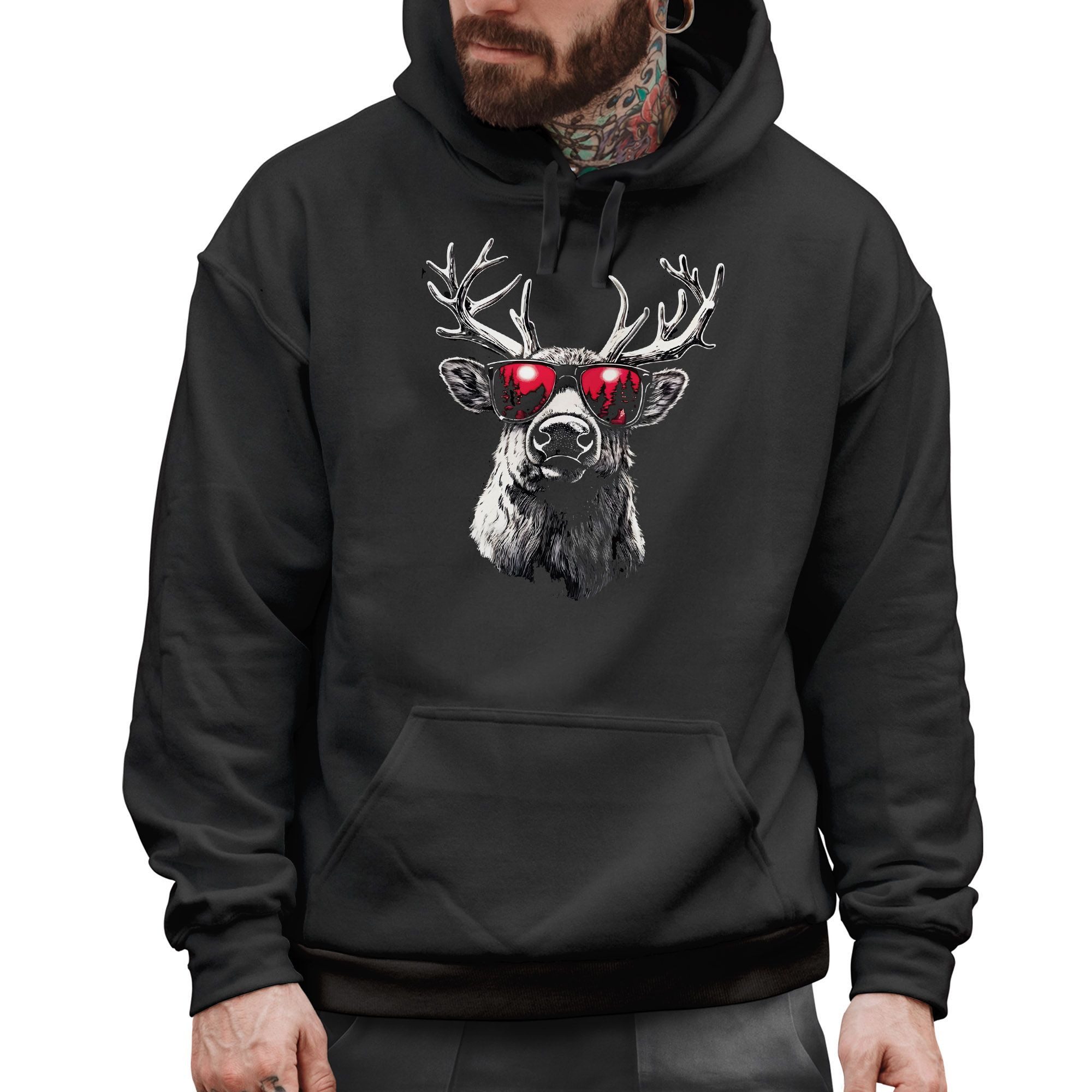 MoonWorks Hoodie Hoodie Herren Weihnachten Rentier günstig online kaufen