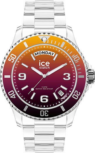 ice-watch Quarzuhr ICE clear sunset - Fire - Medium - DAYDATE, 021437