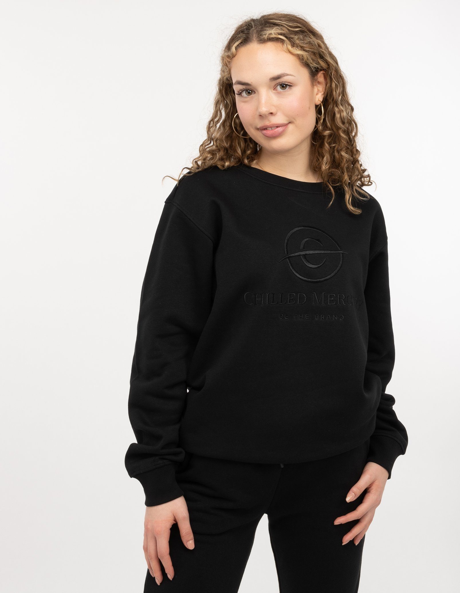 Chilled Damen Pullover Schwarz / Sweatshirt Mercury