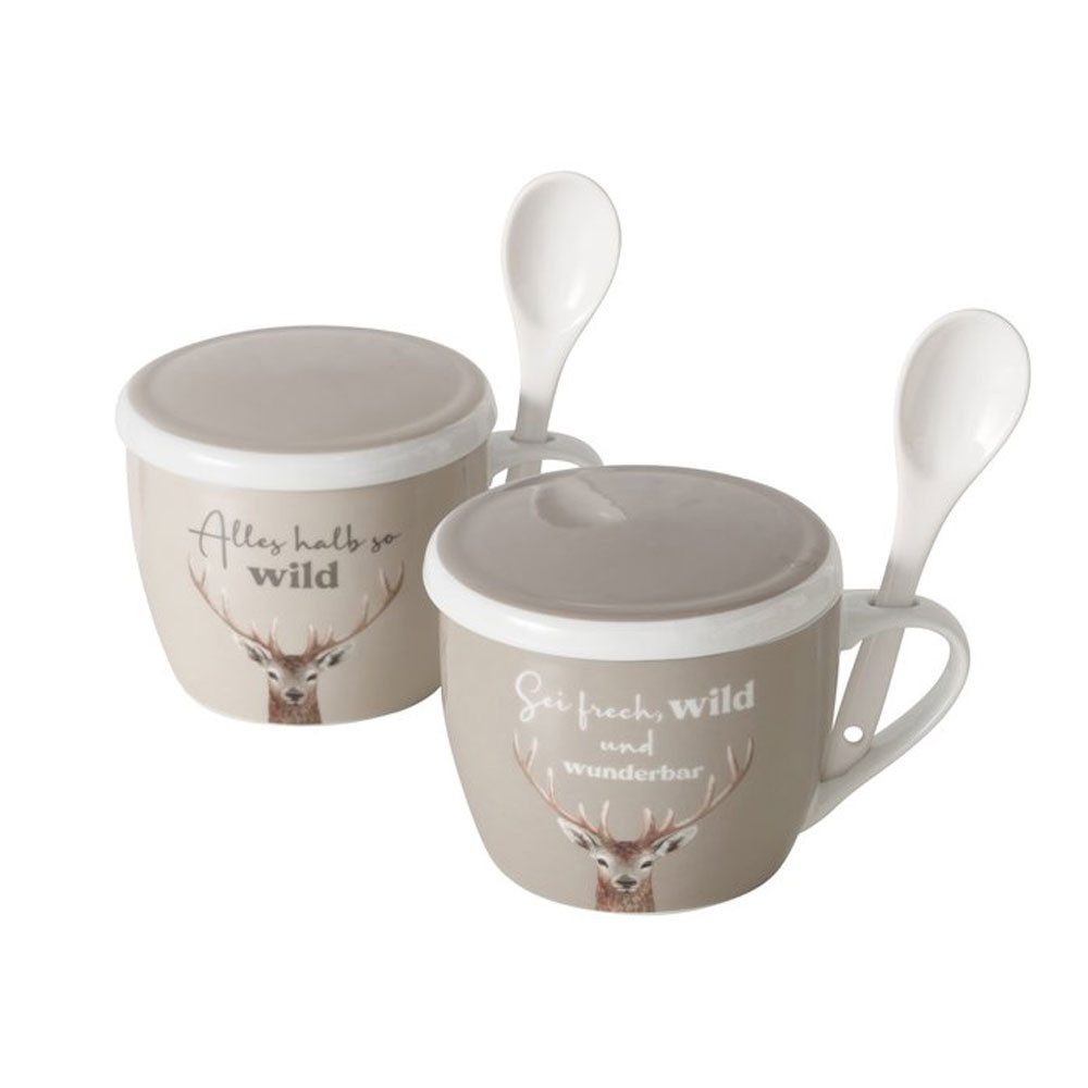 BOLTZE GRUPPE GmbH Tasse Jumbobecher Wild, Porzellan