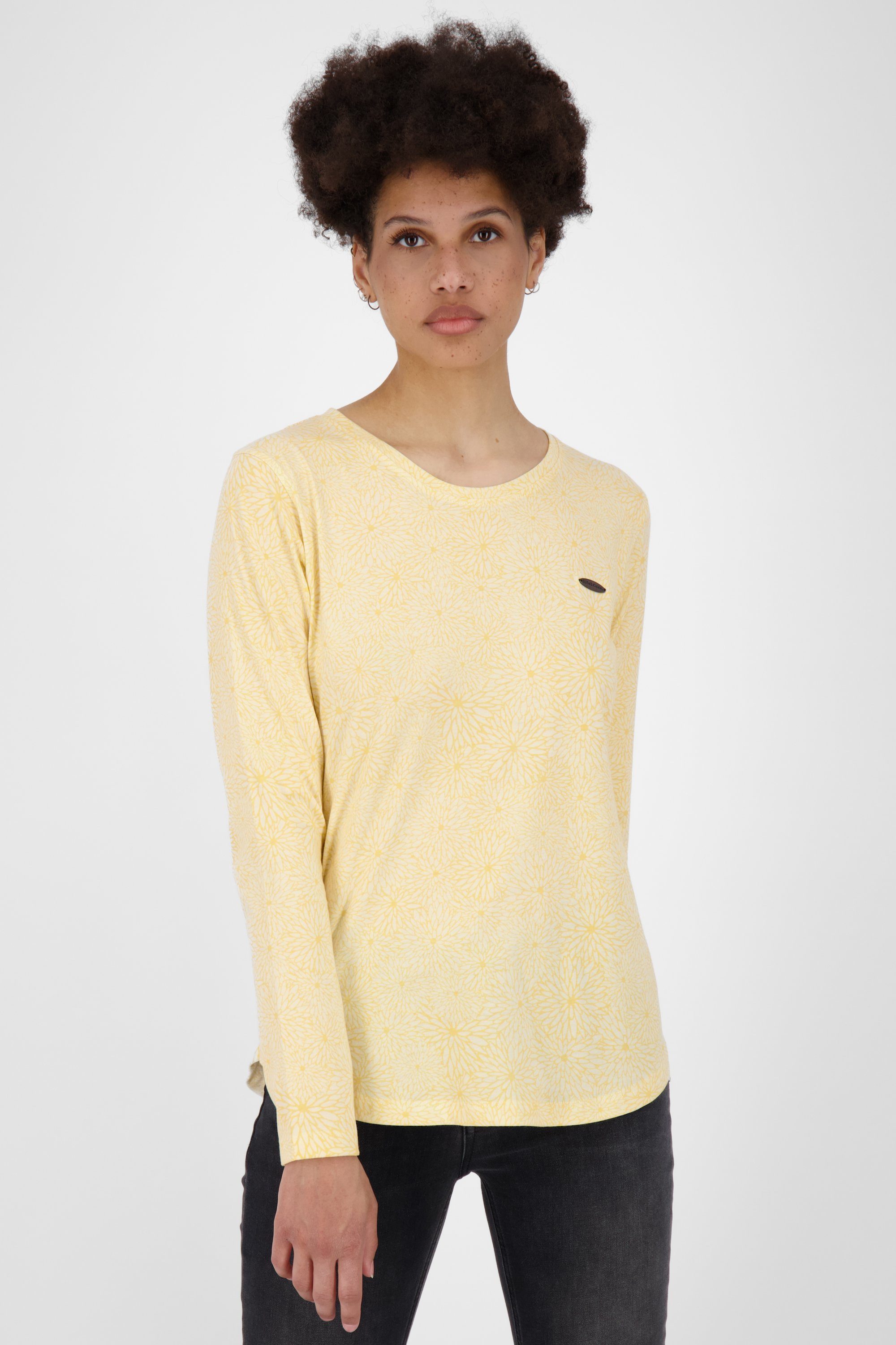 Alife & Kickin Langarmshirt LeaAK B Longsleeve Damen Langarmshirt, Shirt butter melange | Shirts