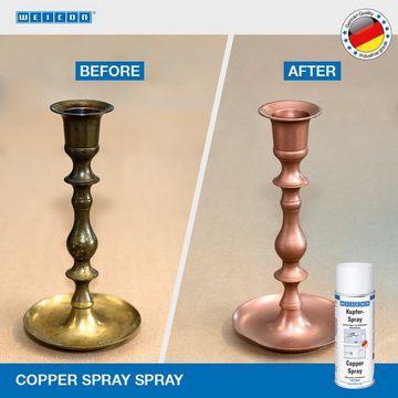 WEICON Metallglanzfarbe Kupfer-Spray, Schutz und optische Aufwertung von Metallteilen