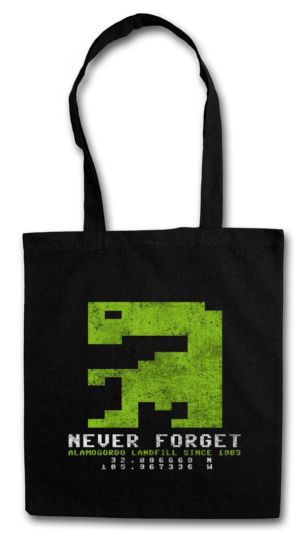 Beuteltasche Never Forget Sprite Stofftasche Außerirdischer Extra Terrestrial ET