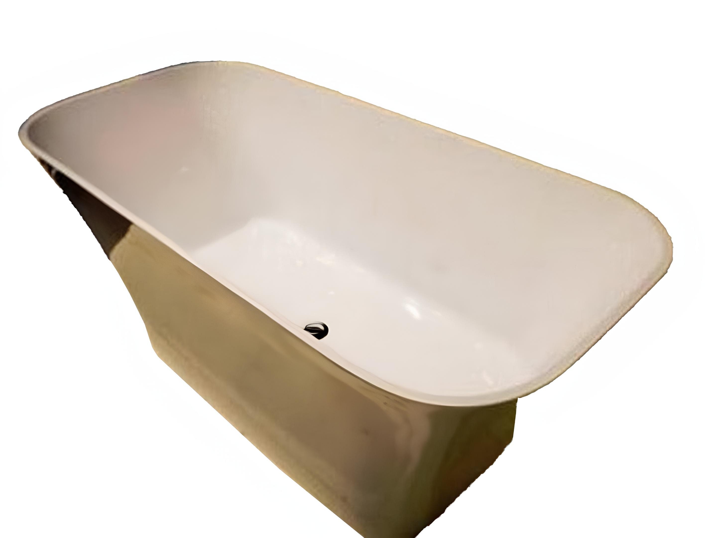 Xlmoebel Badewanne Freistehende Acrylbadewanne in Silber mit elegantem Design, Hergestellt in Europa