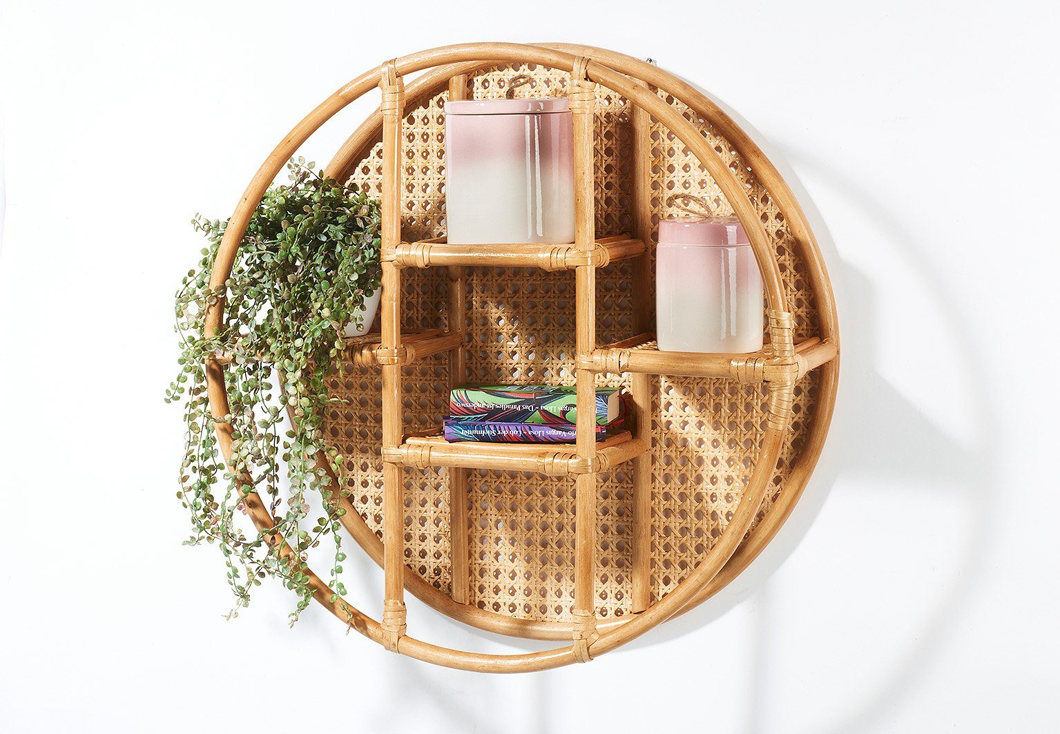 Kobolo Regal Wandregal VIENNA aus Rattan günstig online kaufen
