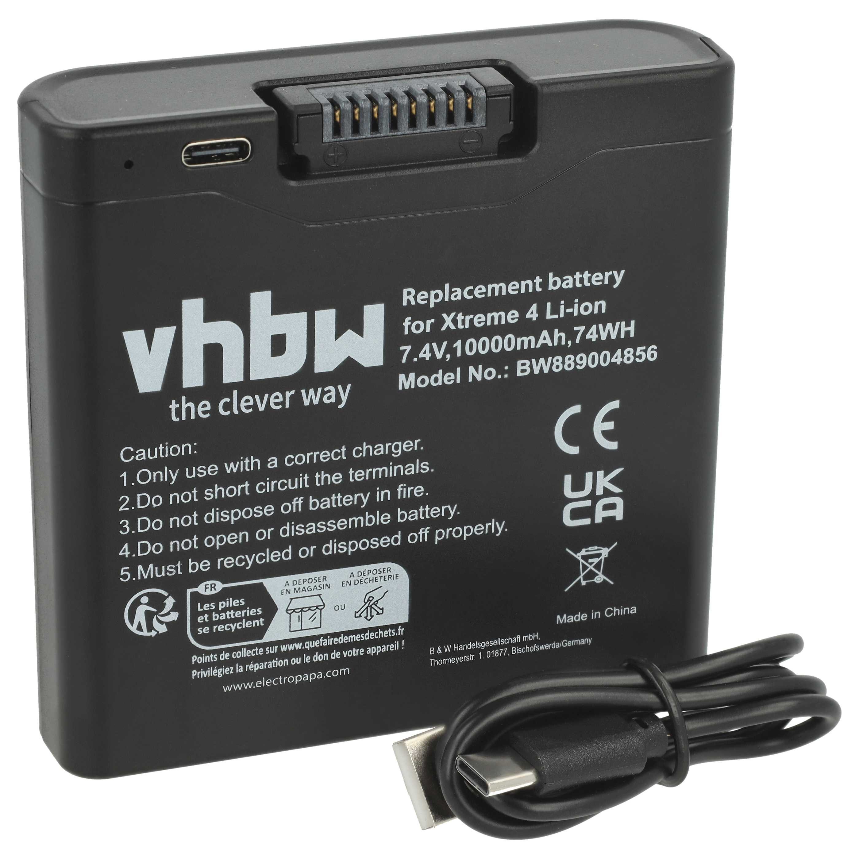 vhbw Akku passend für JBL PartyBox Club 320, Stage 320 Lautsprecher (10000 Akku Akku Li-Ion 10000 mAh (7,4 V, 1 St), Leistungsfähiger Austausch-Akku für Outdoor Lautsprecher