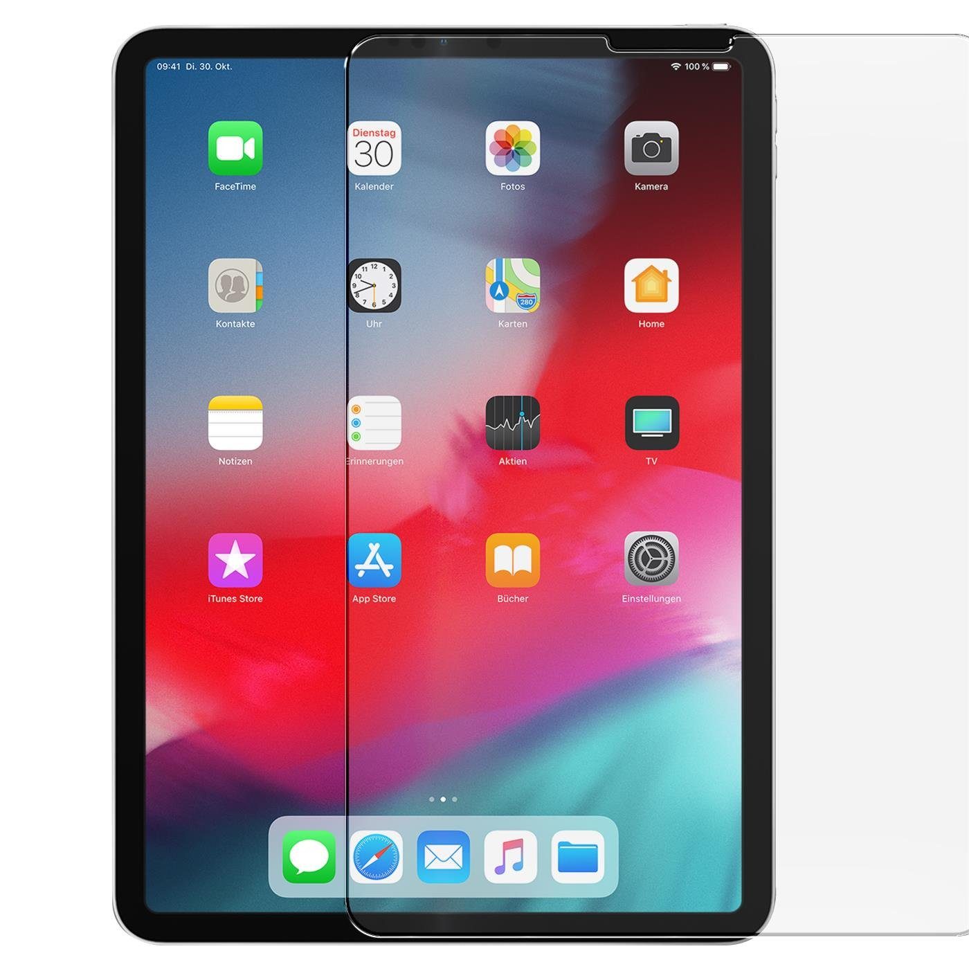 CoolGadget Schutzfolie »Panzerfolie für iPad Pro 11 (2018)«, (9H+ Hartglas,  Bubble Free), Panzerglas Schutzfolie für Apple iPad Pro 11 (2018) Folie