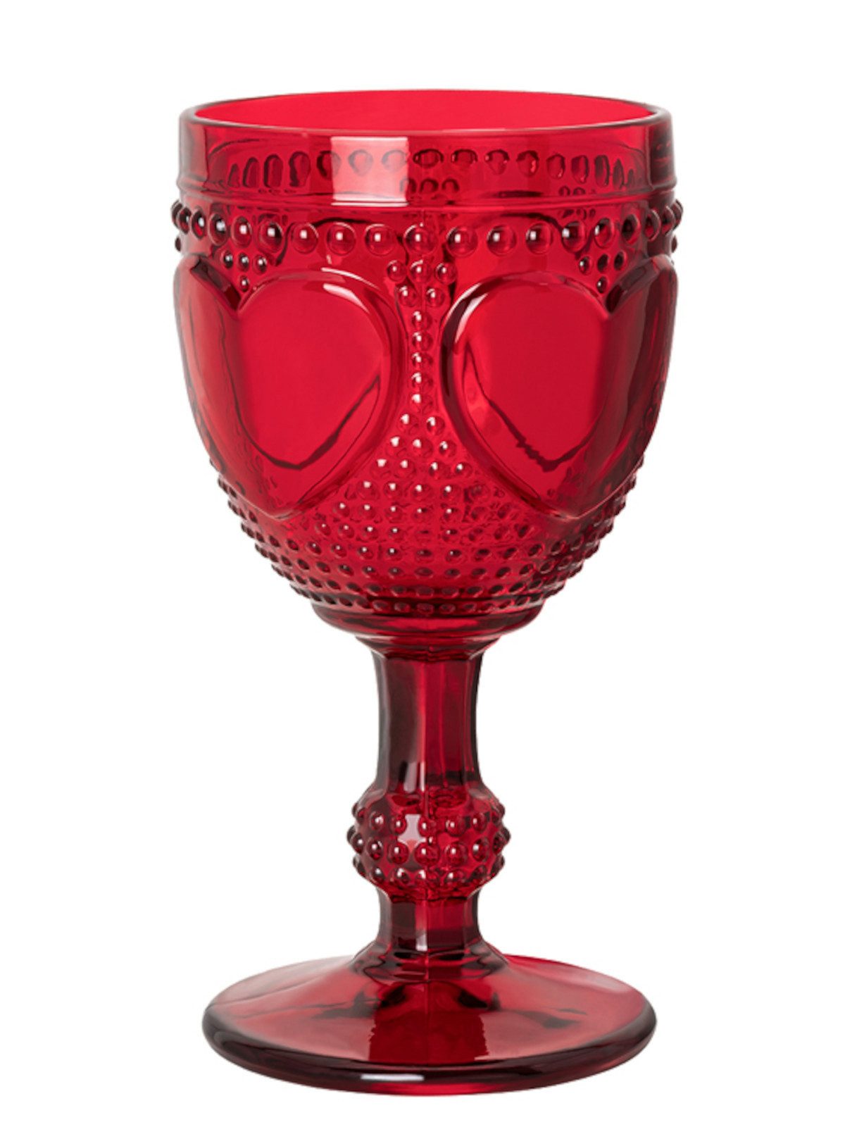 Hutschenreuther Glas Christmas Love Glas rot Kelchglas, Glas