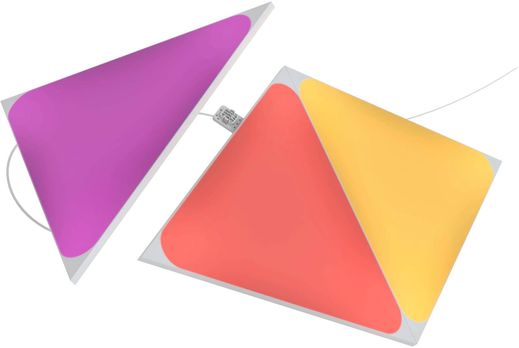 LED nanoleaf LED fest Panel Dimmfunktion, integriert, Farbwechsler Triangles,