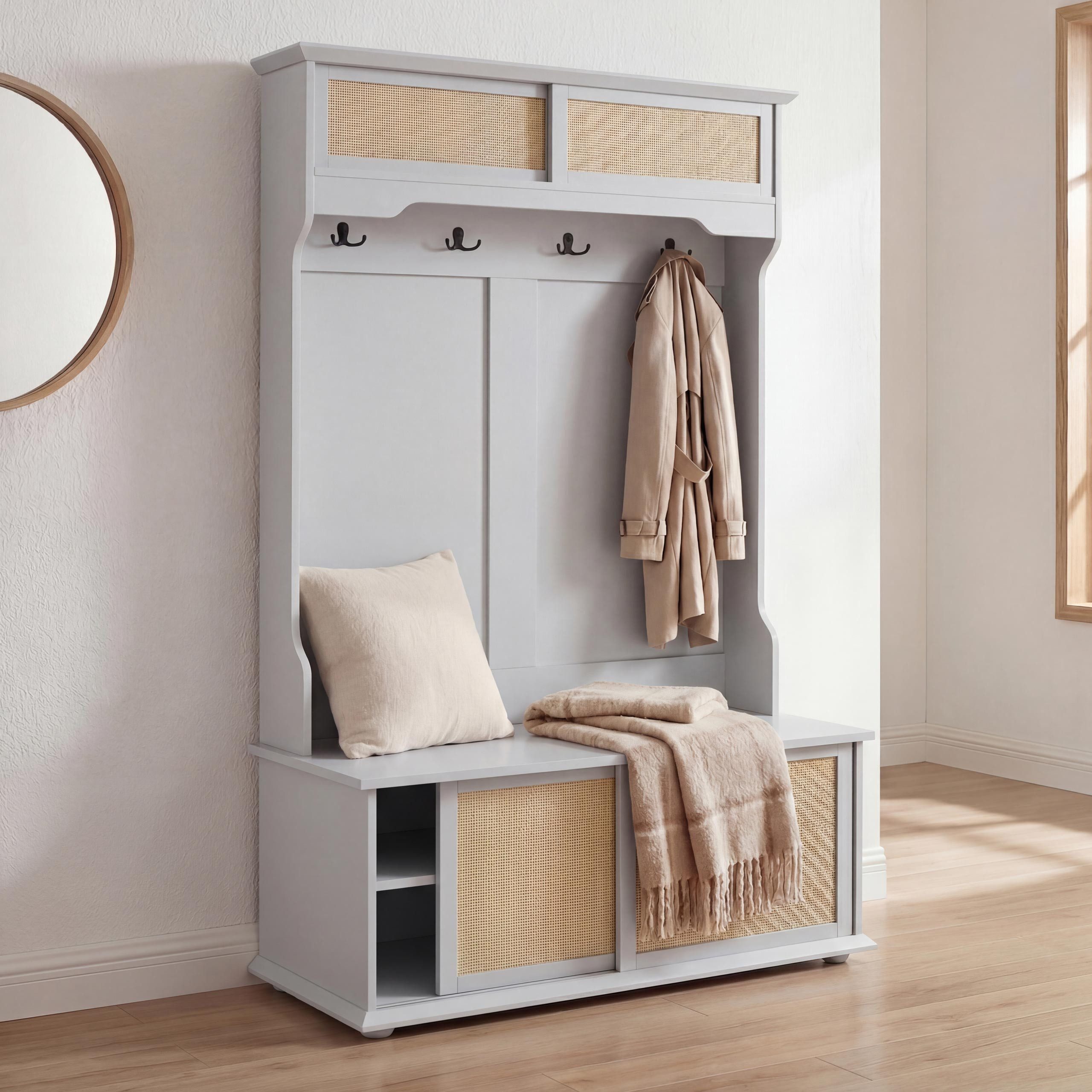 MCW Garderobe MCW-P25, Mit Fußbodenschonern