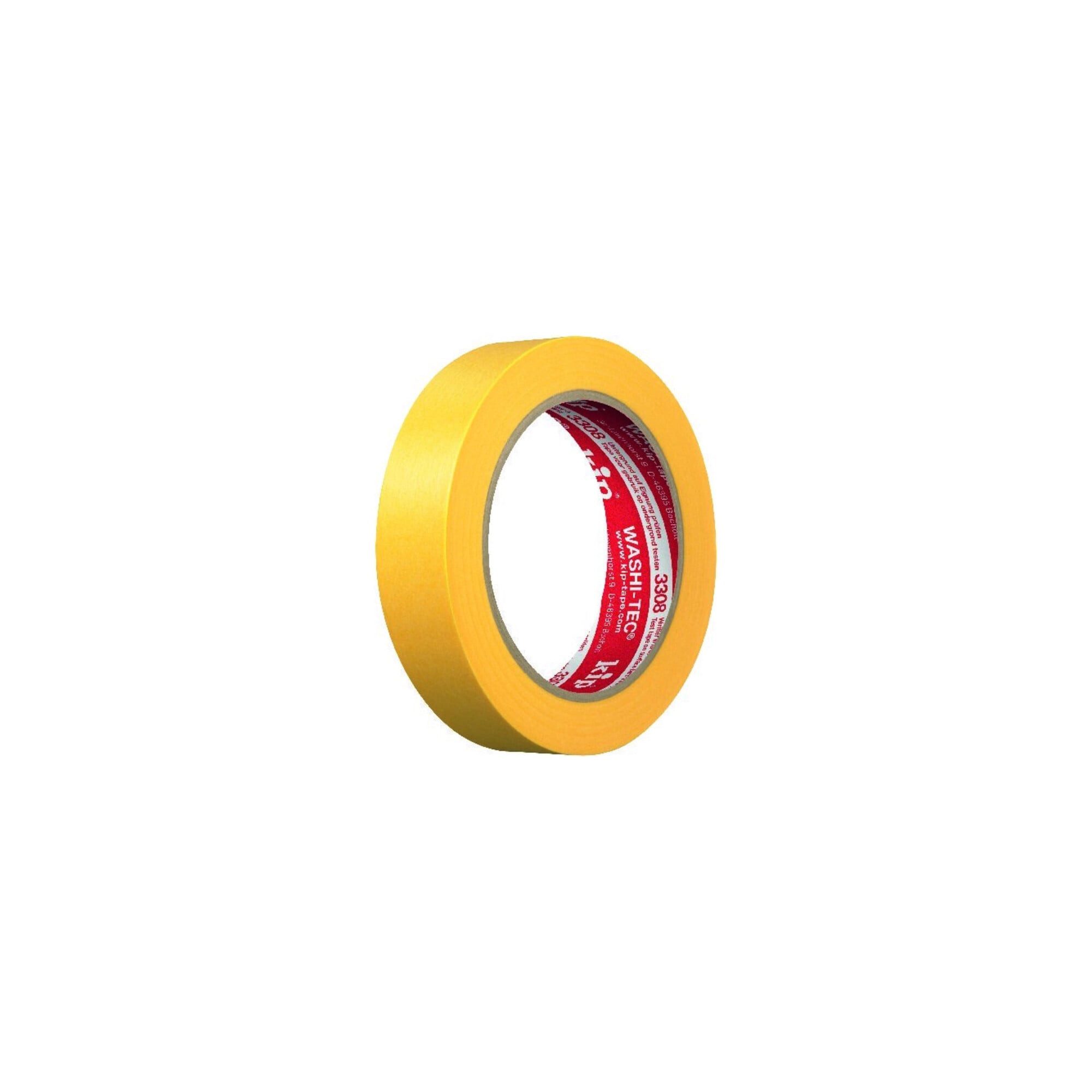 KİP Kip 3308 WASHI-TEC® PREMIUM PLUS - gelb Goldkrepp® 24mmx50m 36 Stk