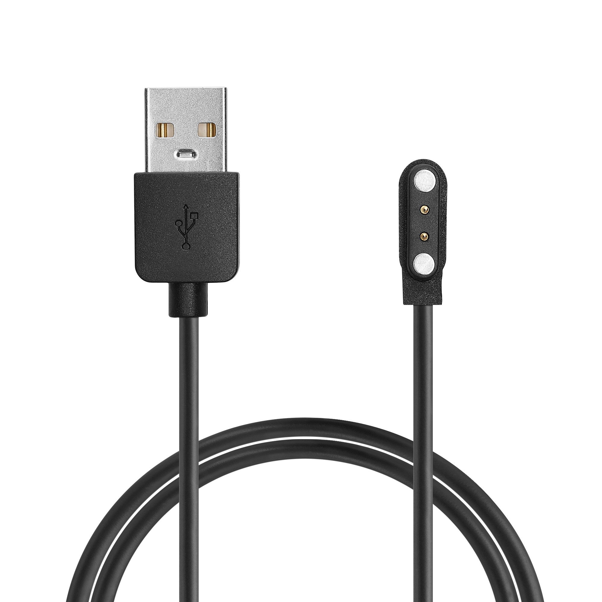 kwmobile Smartwatch Ladekabel für Nerunsa P66D / NiUFFiT P66 / Ddidbi P66D / USB-Ladegerät (1-tlg., USB Ladekabel für Smartwatch Aufladekabel - Fitnesstracker Ersatzkabel)