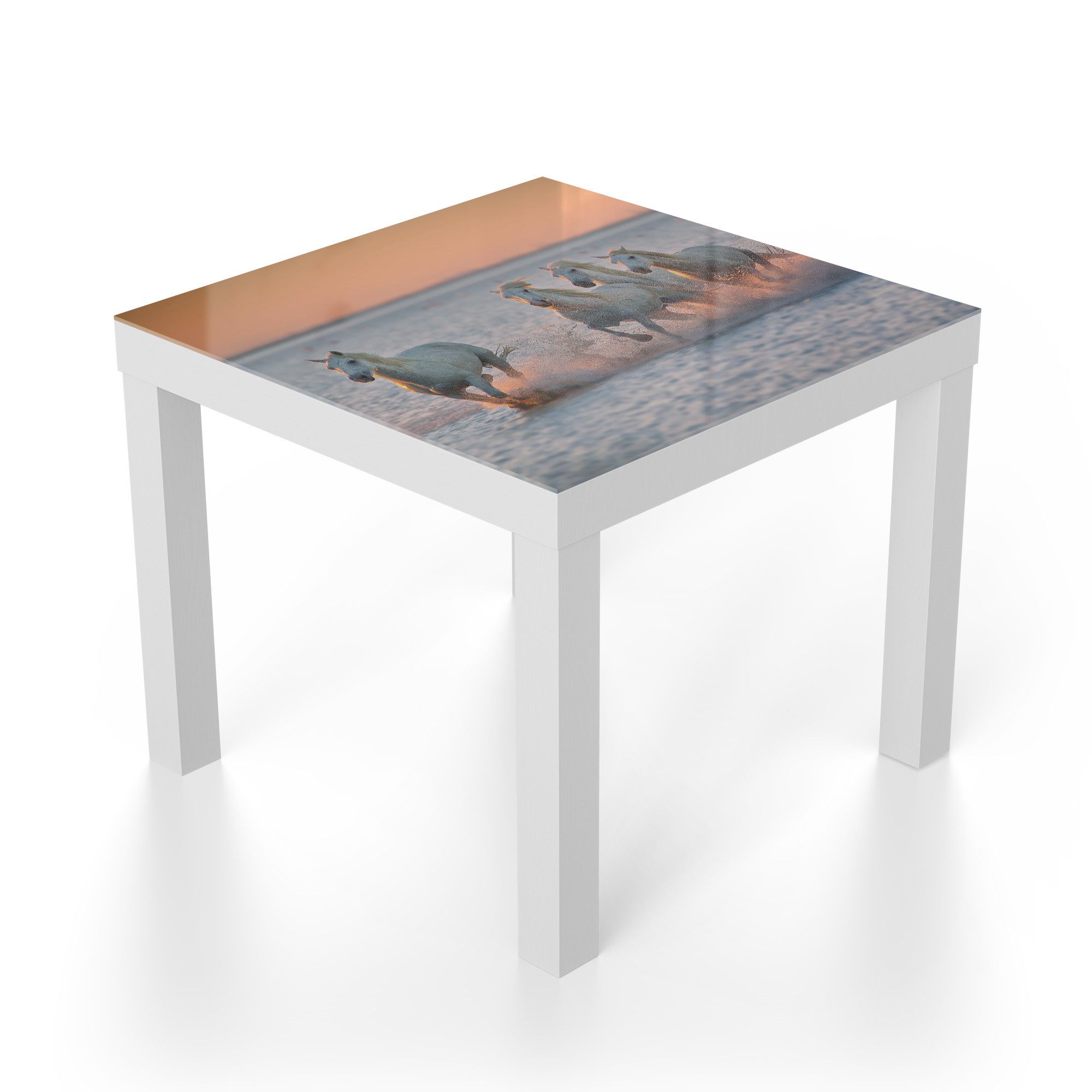 DEQORI Couchtisch 'Abendliche Freiheit', Glas Beistelltisch Glastisch modern