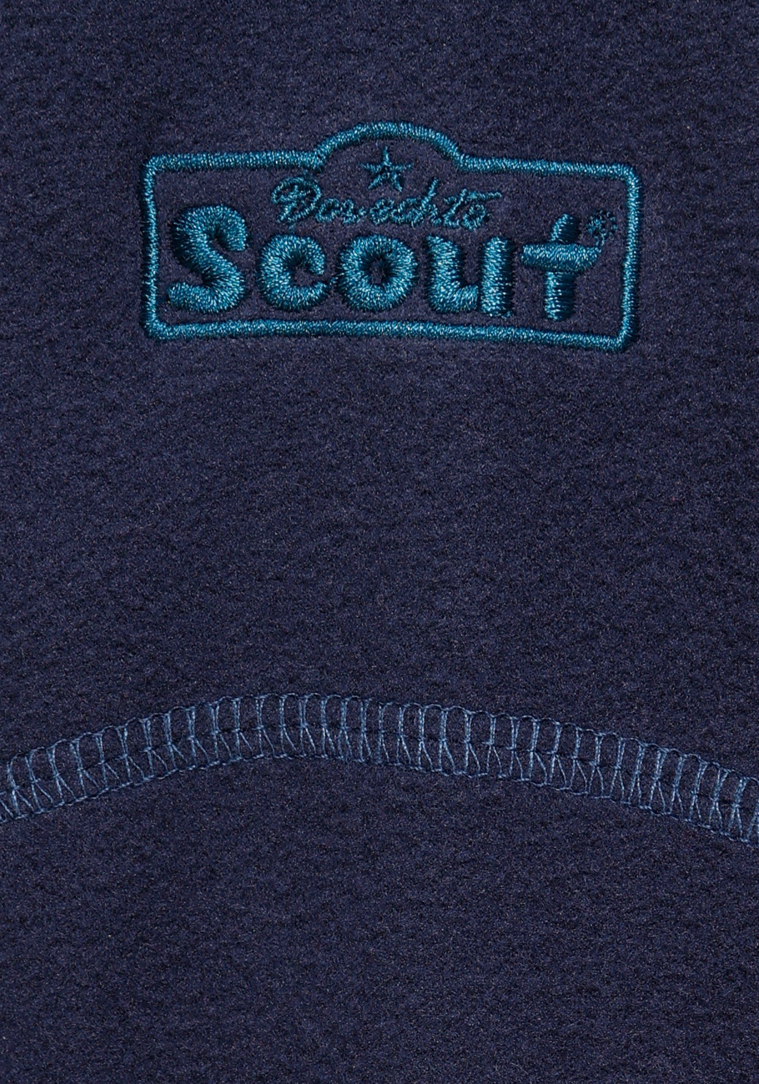 Scout Fleecejacke COZY aus leichtem, Microfleece wärmendem marine
