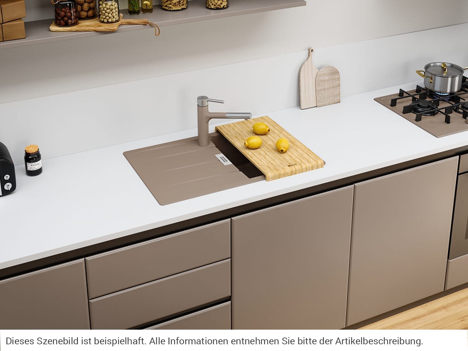 FRANKE Granitspüle, rechteckig, 78/50 cm, (1 St), aus Sanitized®