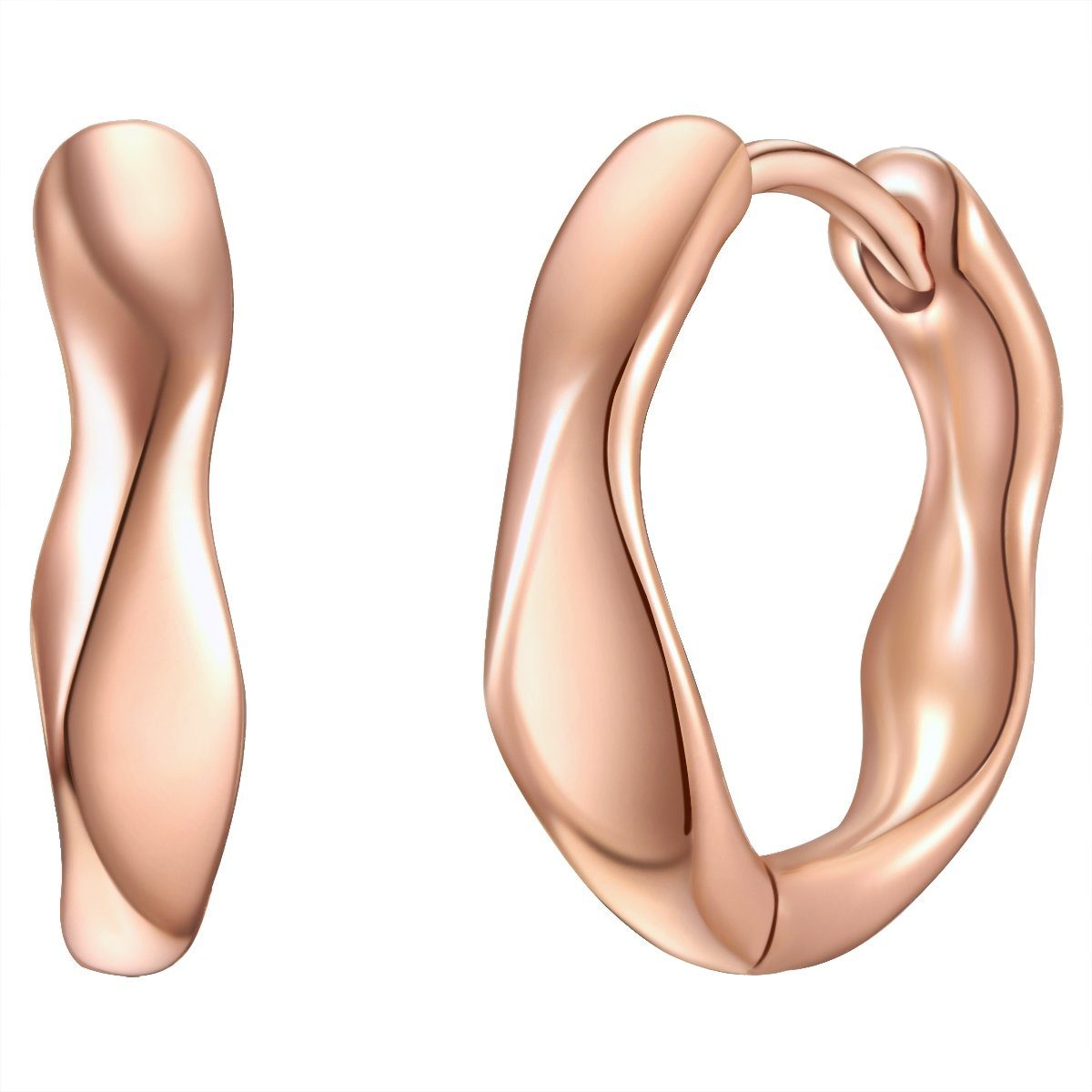 Glanzstücke München Paar Creolen roségold, in Sterling Silber günstig online kaufen