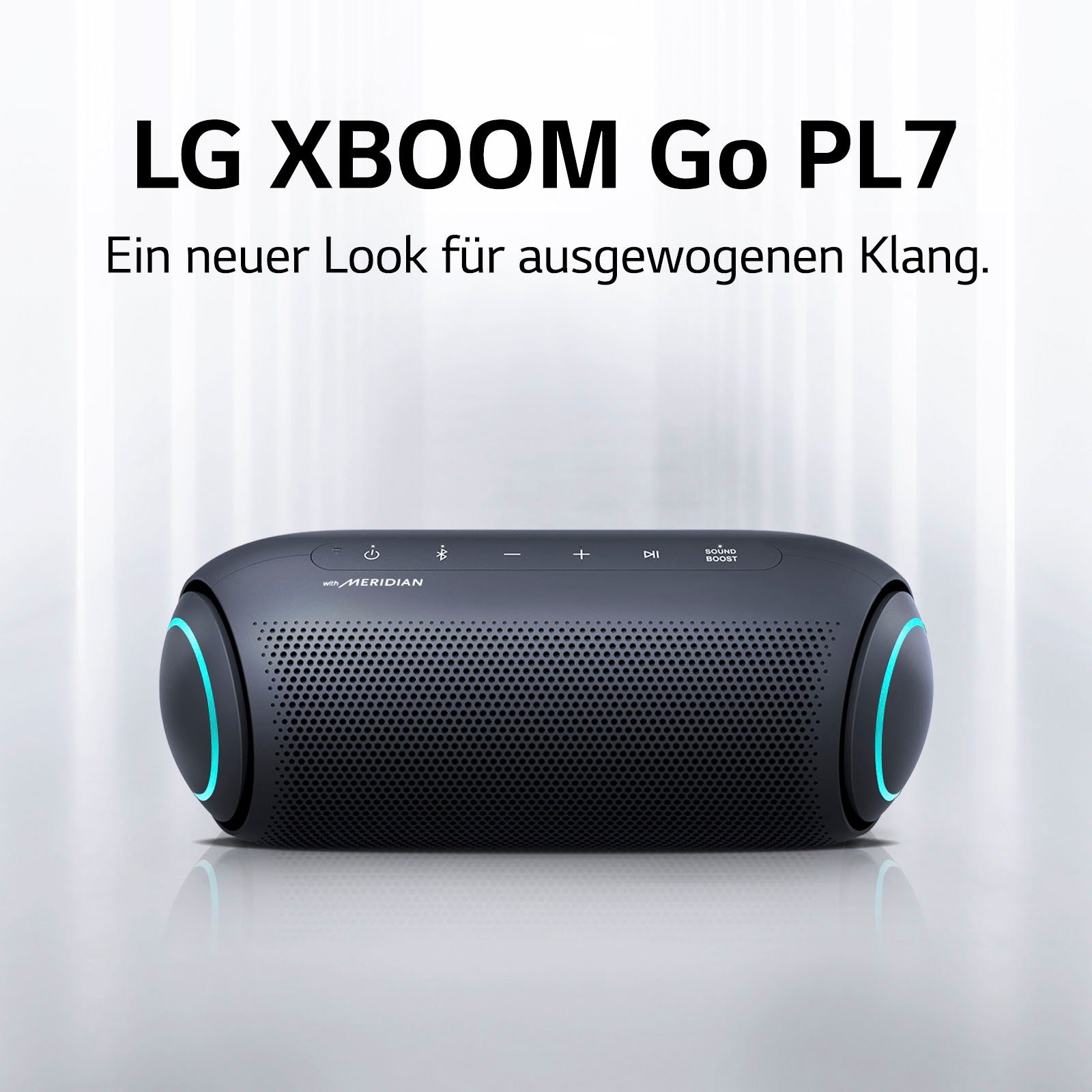 (Bluetooth, Multipoint-Anbindung) Stereo XBOOM LG Bluetooth-Lautsprecher Go PL7