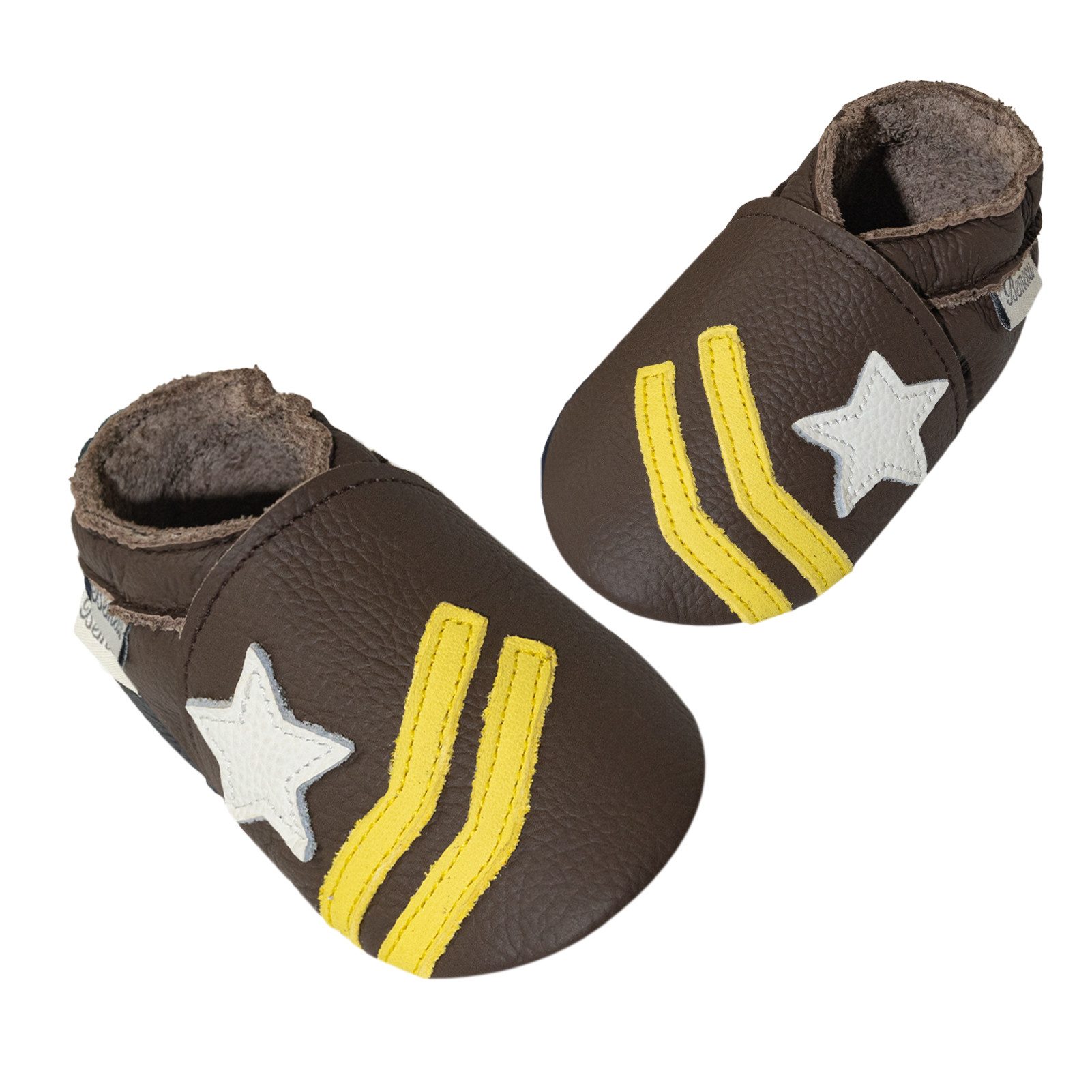 Bemesu Lauflernschuhe Baby Leder flexible Wildledersohle innen Krabbelschuh
