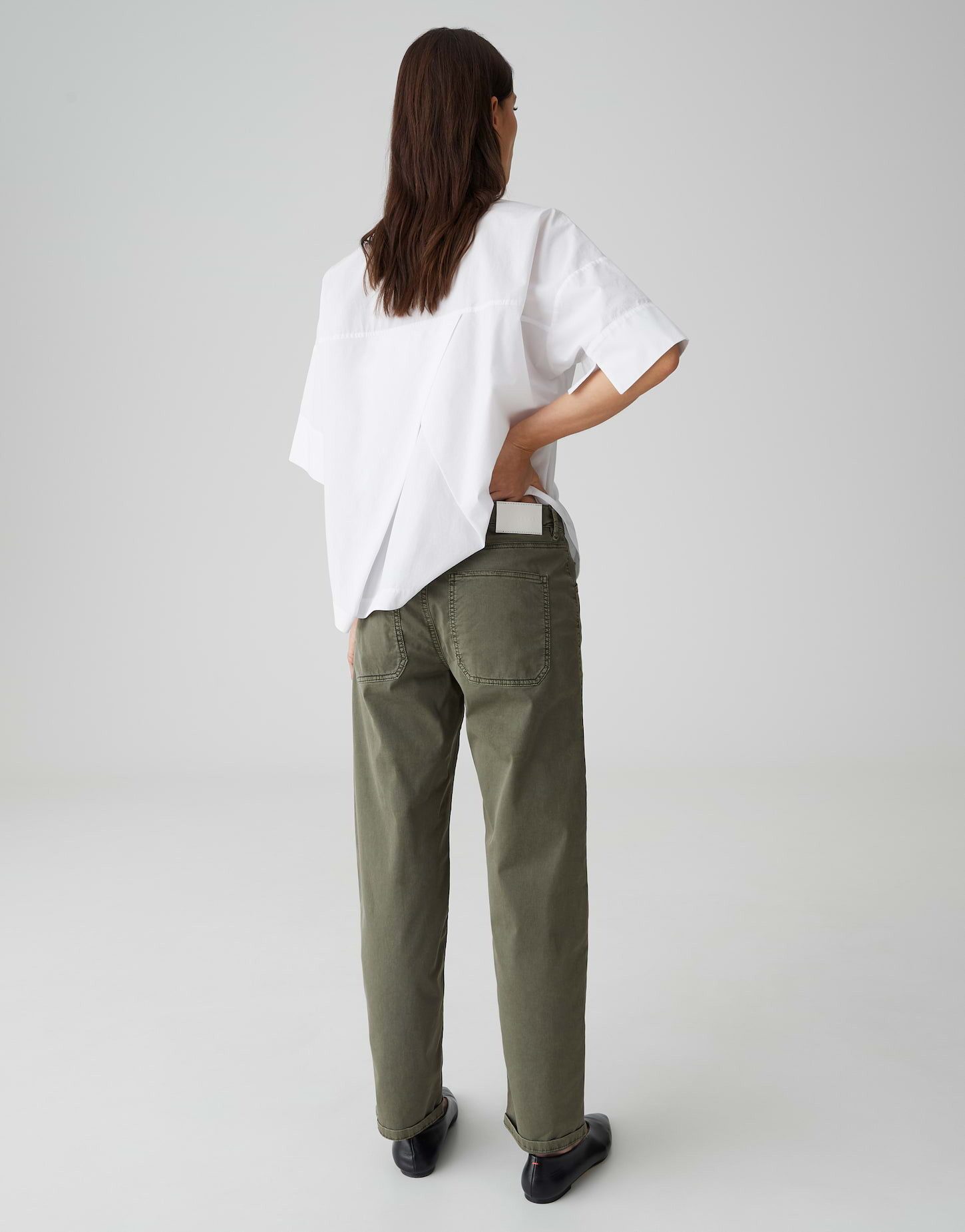 OPUS PANTS Chinohose LISANA VIVID aus BCI Cotton Mix Utility-Details für einen modernen Look