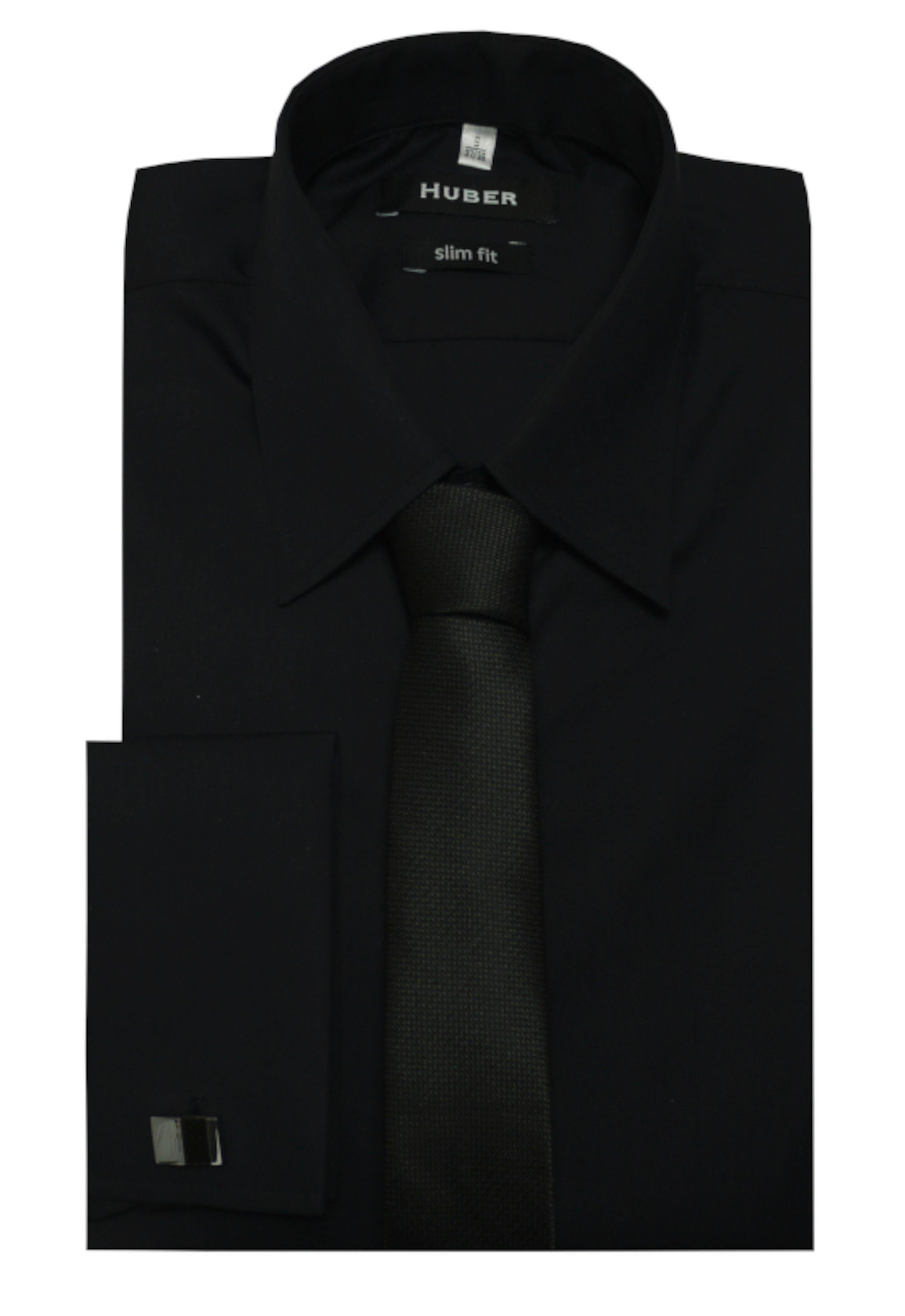 Huber Hemden Langarmhemd HU-5361 Umschlagmanschetten Slim günstig online kaufen