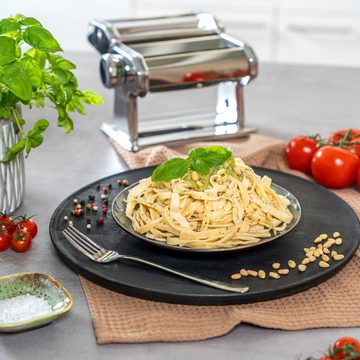 bremermann Nudelmaschine Nudelmaschine Edelstahl hochglanz - für Spaghetti, Pasta und Lasagne