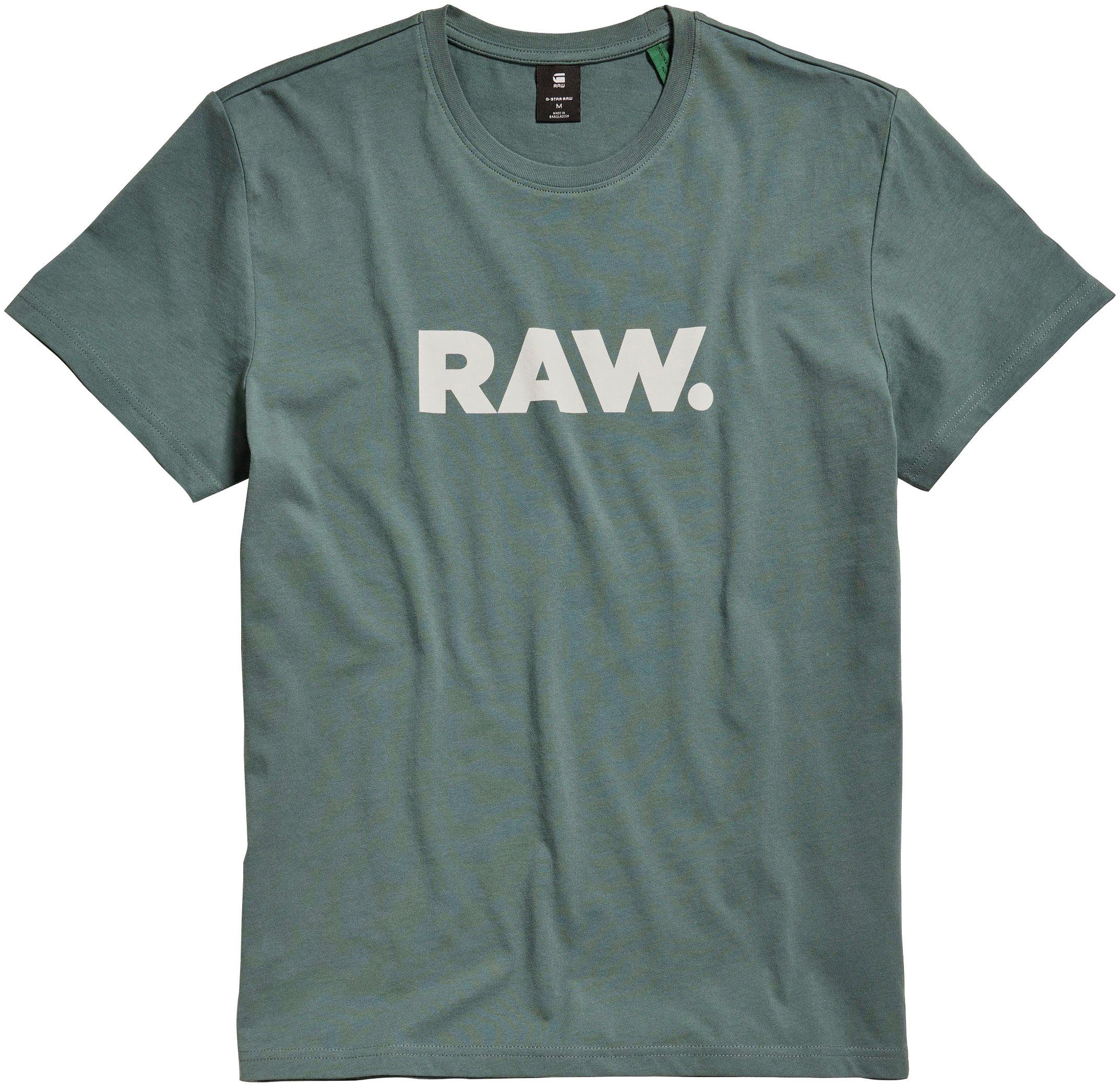 G-Star RAW Print-Shirt T-Shirt grey Holorn t r moss
