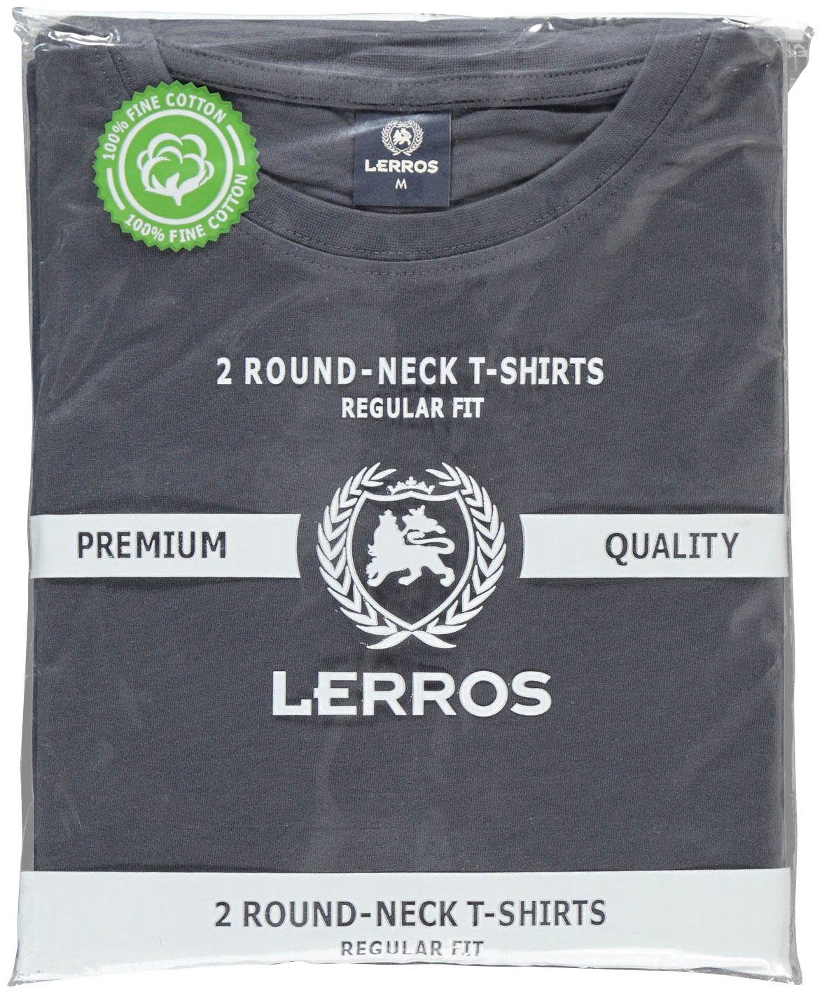 Herren Shirts LERROS T-Shirt (Spar-Set, 2er-Pack) in klassischer Optik