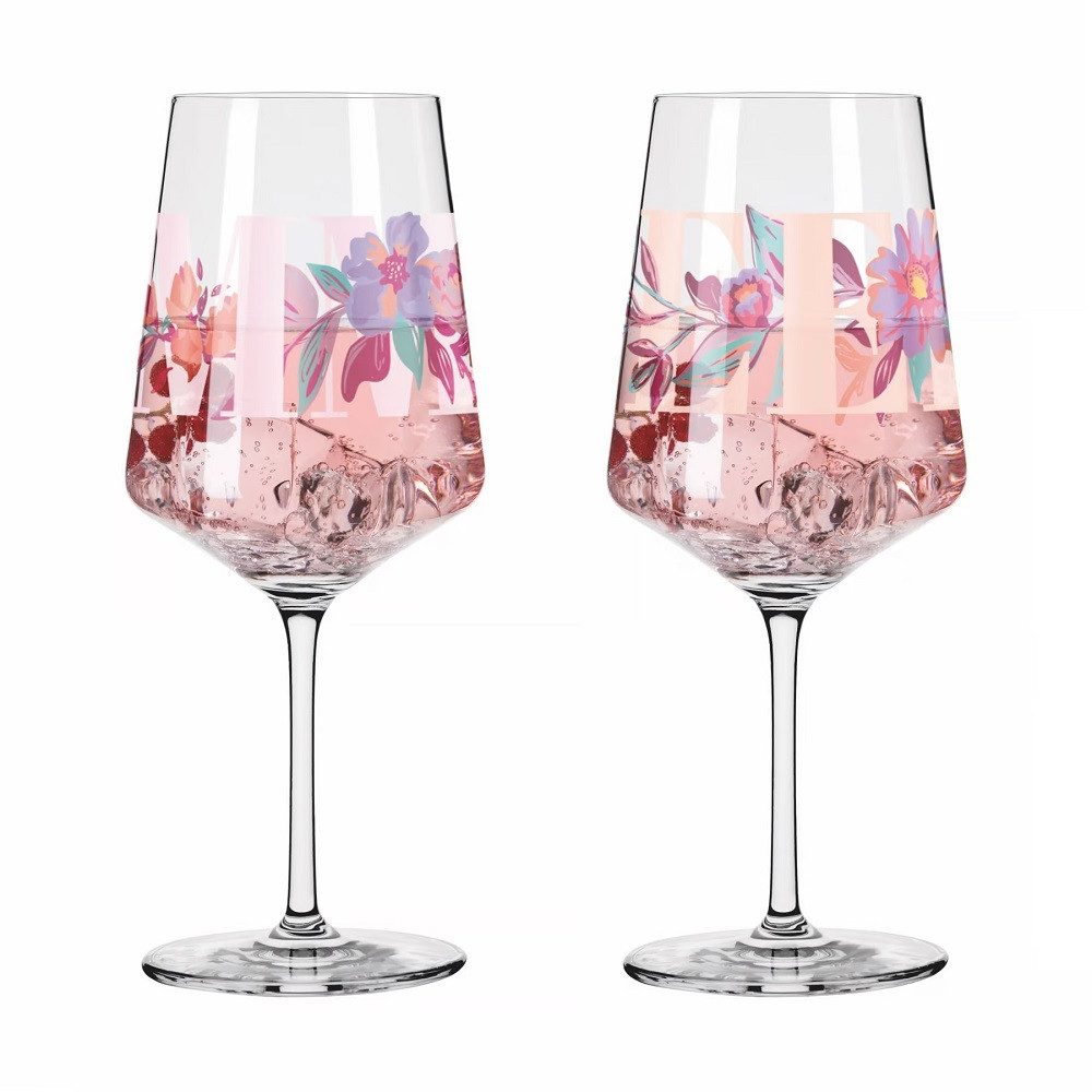 Ritzenhoff Cocktailglas Ritzenhoff Sommersonett Sprizz 2er-Set C. Oliveria F26, Kristallglas – Bild 2 von 5