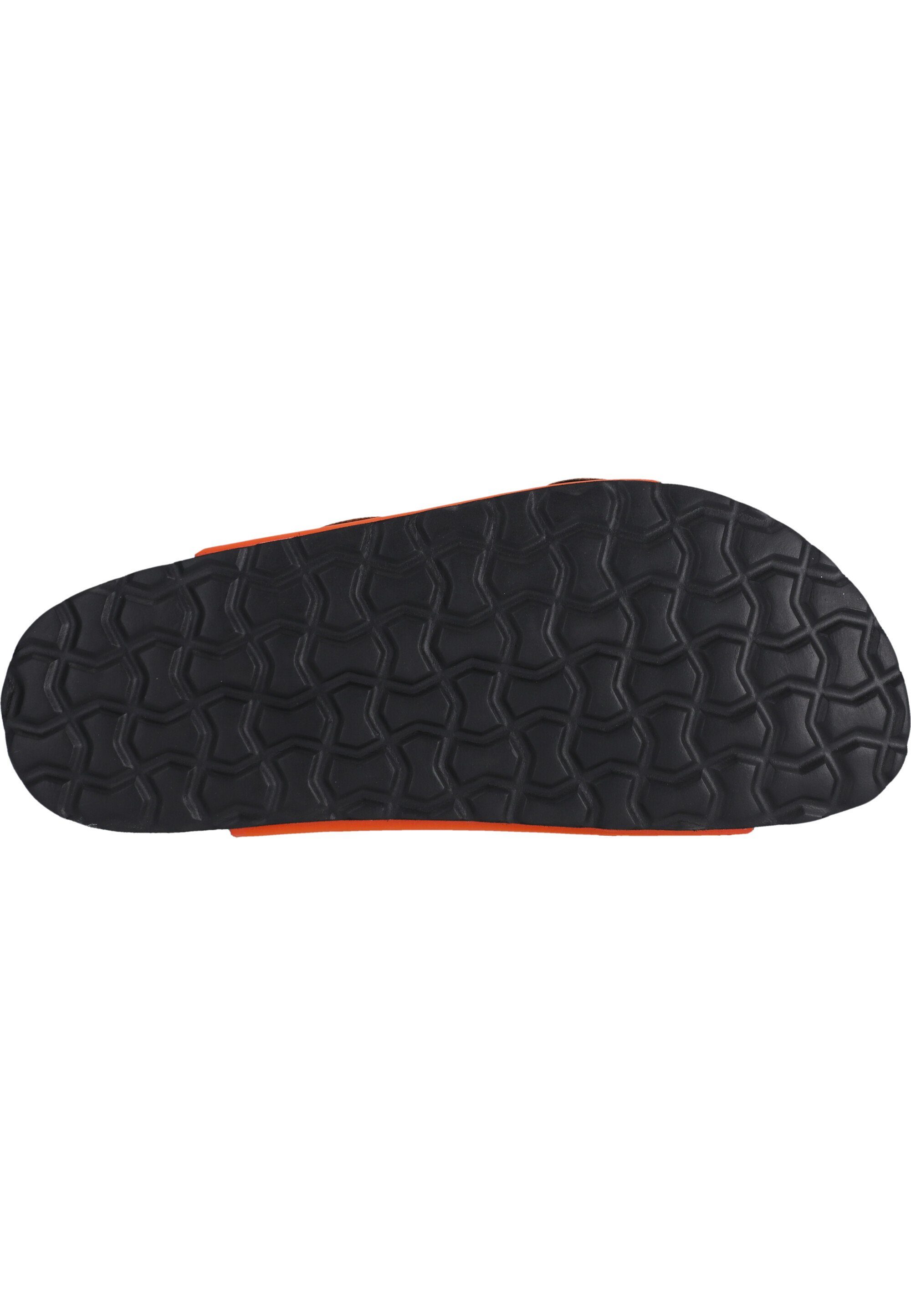 ergonomischem Fußbett Hardingburg Sandale CRUZ mit orange-schwarz