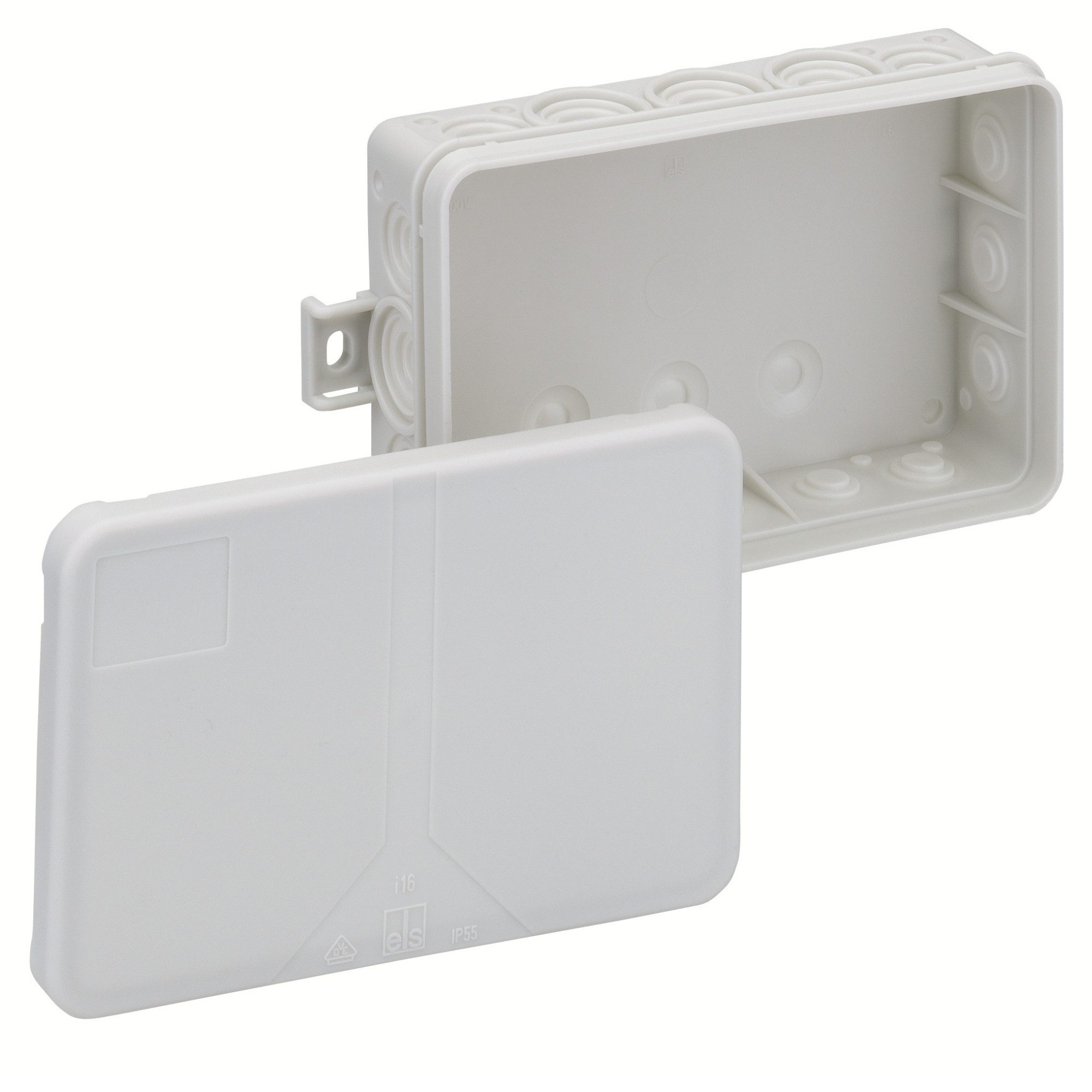 SPELSBERG Verteilerbox Rote Reihe, klein, Rote Reihe, IP55, 130 x 85 x 37 mm, 2,5 mm², 5 Stück