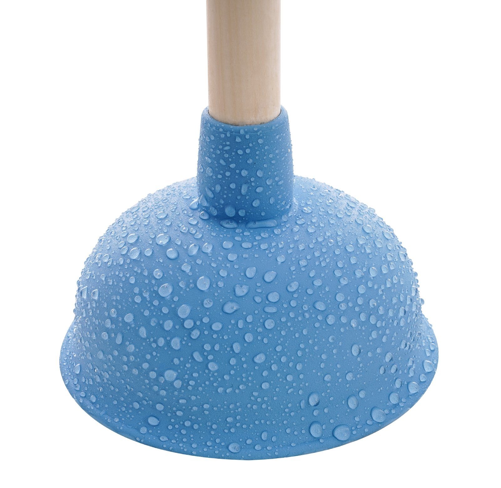 Dusche, tlg., aquaSu Pümpel und cm, Blau, 41.5 mit für Waschbecken Holzstiel), 250818 (1 Abflussreiniger, WC, Wanne, Urinal, L: