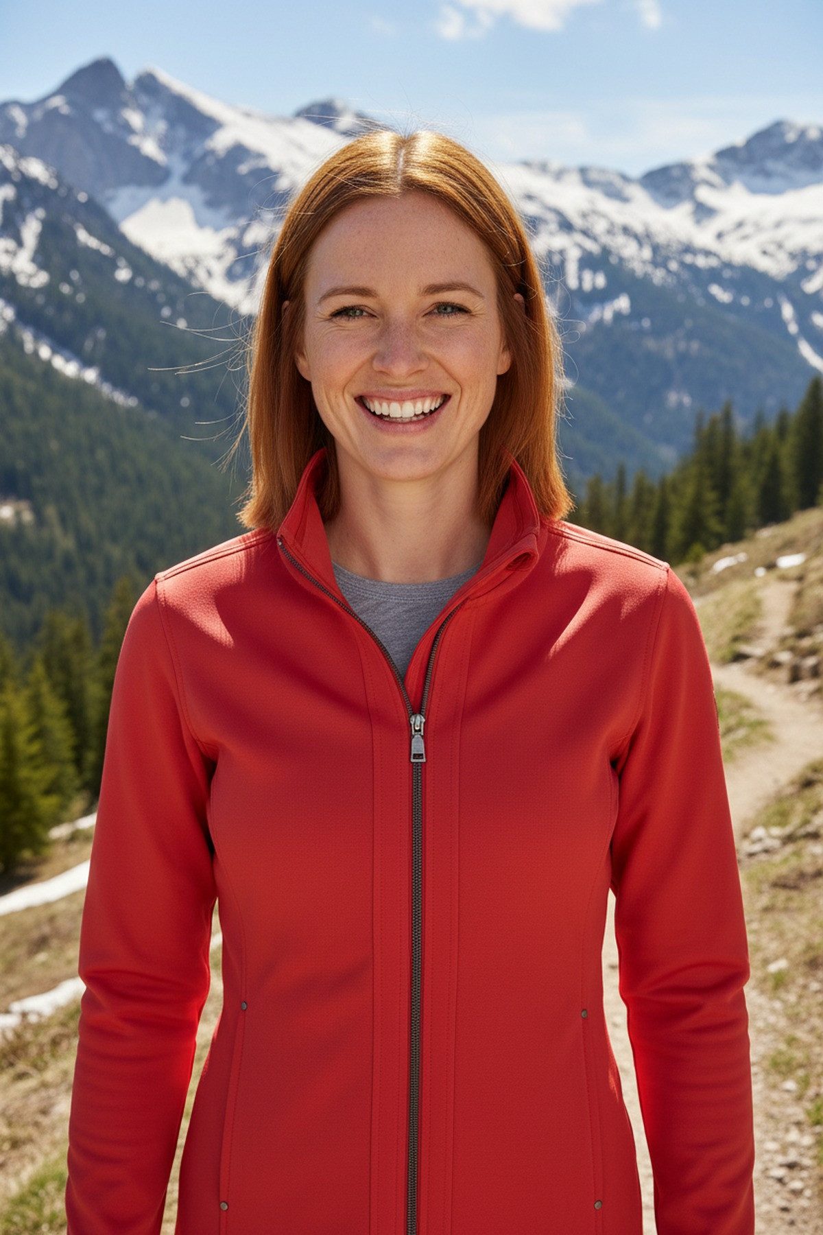 LPO Softshelljacke Abbey Outdoor glatt mit matter Struktur