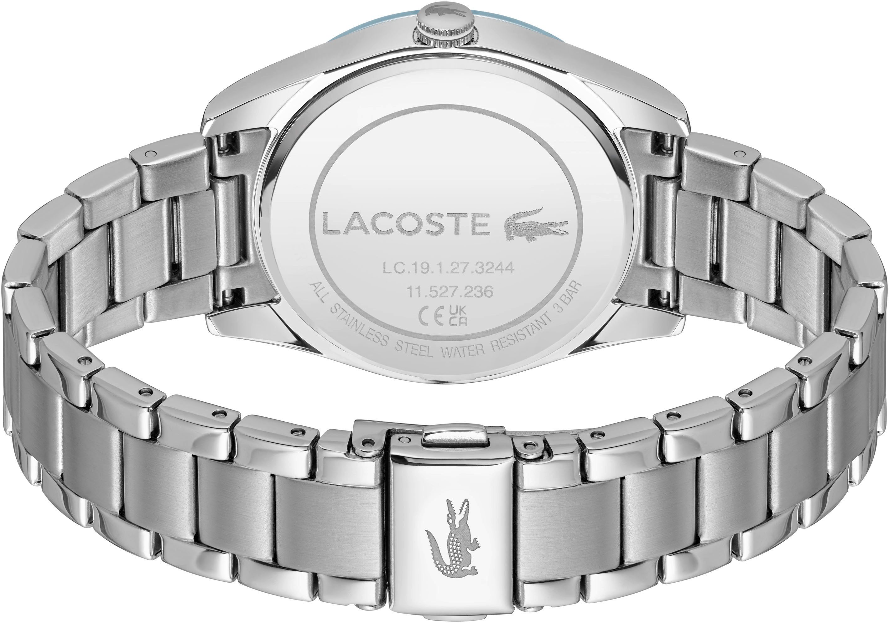 Lacoste Multifunktionsuhr ORSAY 2001365, Quarzuhr, Armbanduhr, Damenuhr, Datum, Edelstahlarmband