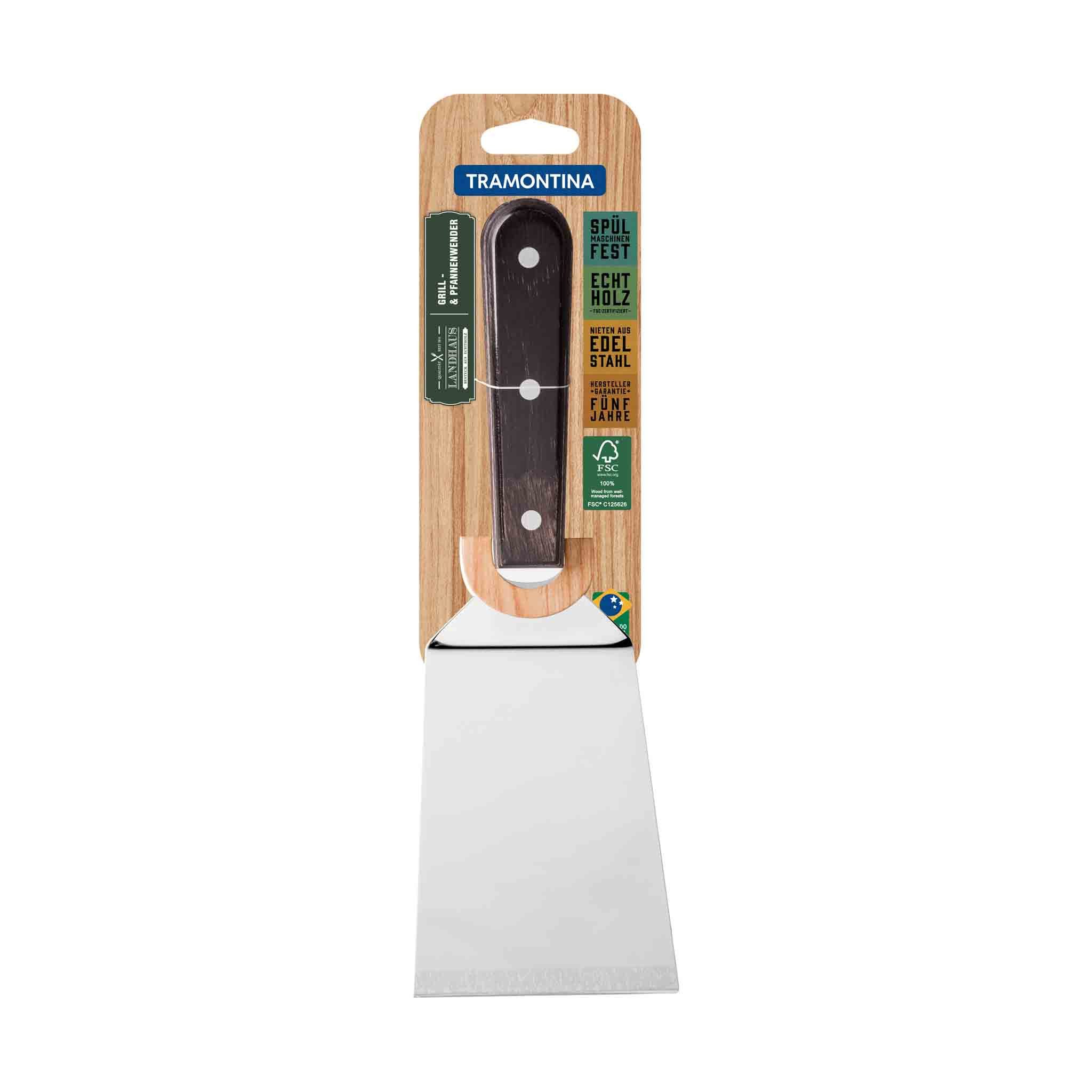 Tramontina Grillwender LANDHAUS - Edelstahl, rostfrei, 27 cm, BBQ Wender, spülmaschinenfest, FSC-zertifiziert