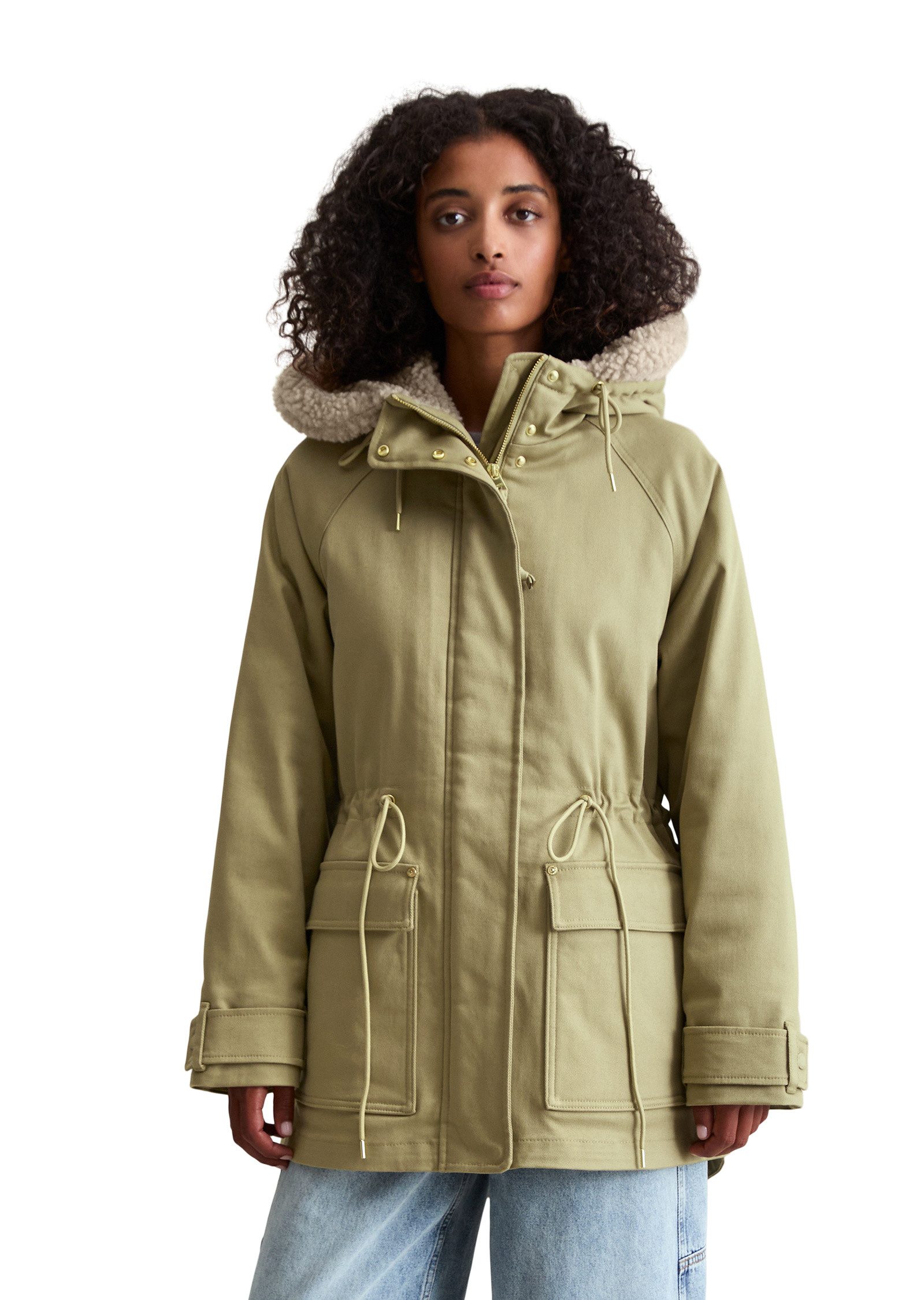 Marc O'Polo DENIM Kurzmantel aus Bio-Baumwolle-Stretch-Twill