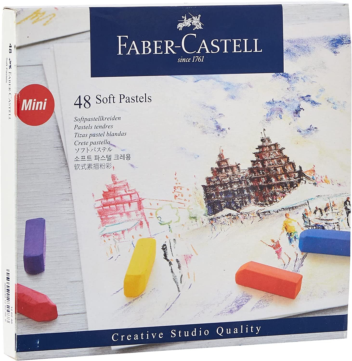 Faber-Castell Kreativset Softpastellkreiden Mini, 48er Kartonetui, (48er Set, 48-tlg)