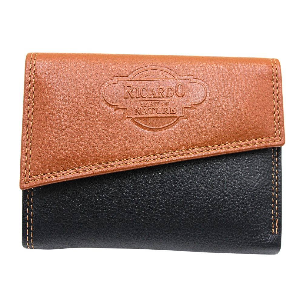 L&B Geldbörse Nappaleder Bi-Color Portemonnaie, mit RFID-Schutz >1251< Geldbeutel, feinstes Nappaleder