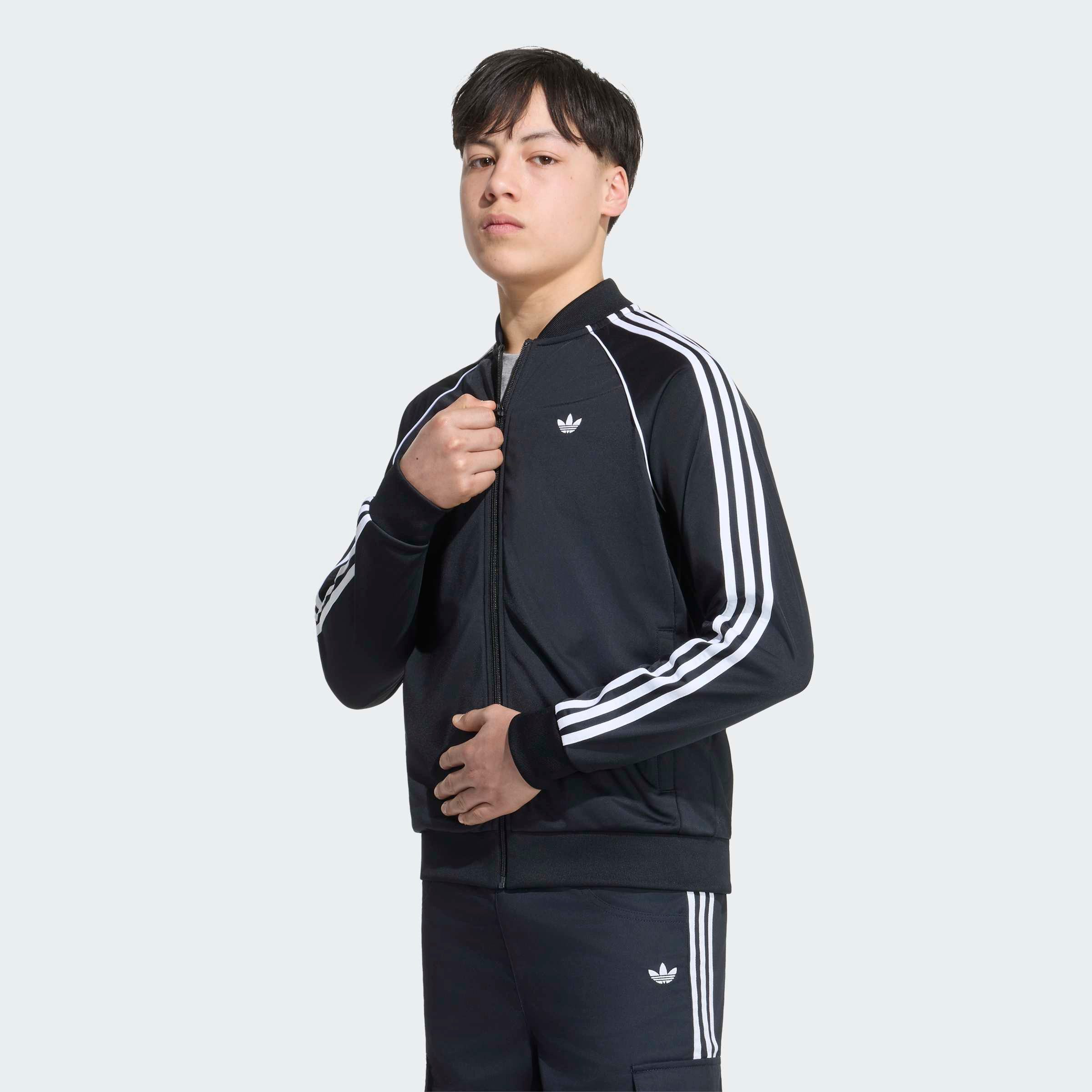 adidas Originals Trainingsjacke SST, LOCKER GESCHNITTEN für Kinder, mit Reißverschluss, aus Polyester