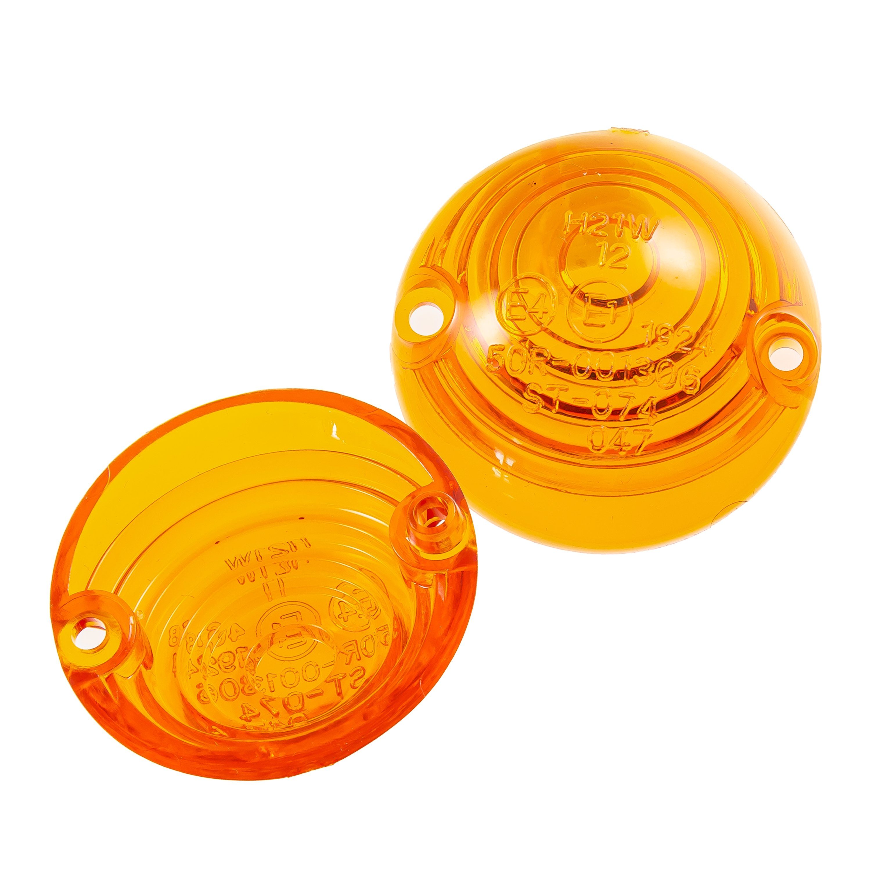 IBEX Blinker Ersatzgläser für Ochsenaugen, orange, Ø 44 mm