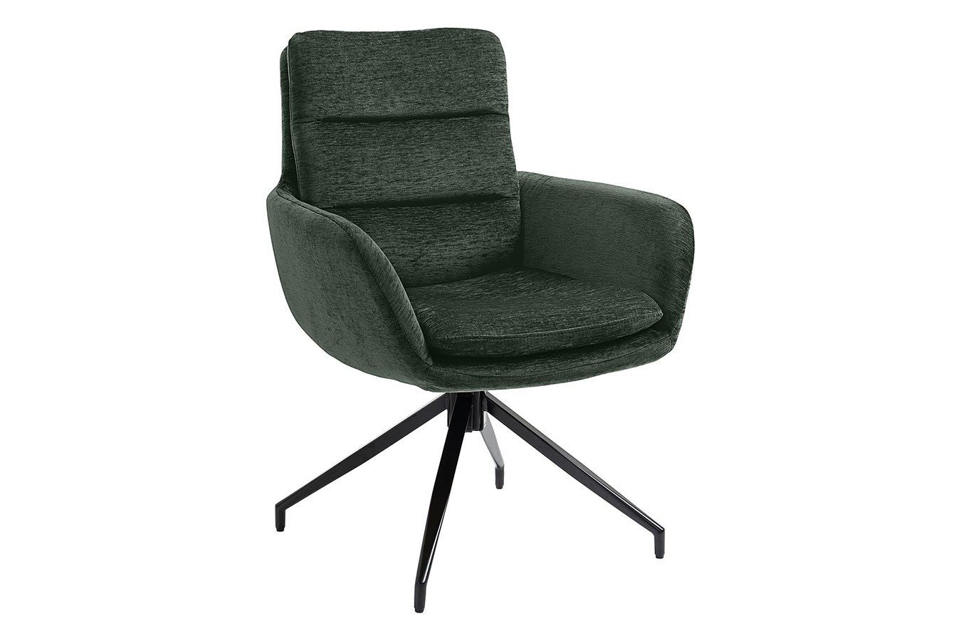 Tischhelden Armlehnstuhl Armlehnenstuhl Cole Stoff dunkelgrün