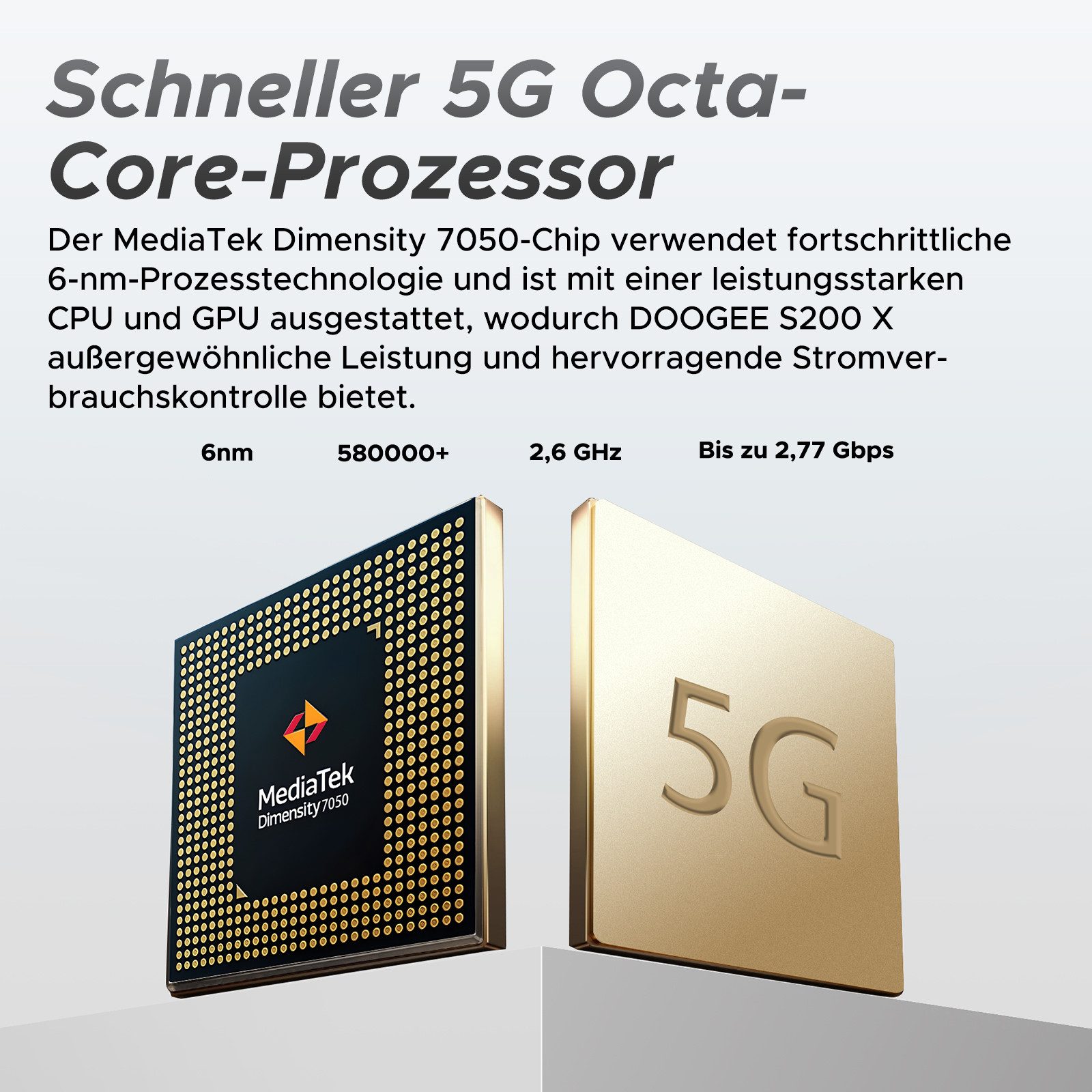 DOOGEE S200X 5G 10100mAh outdoor Handy 12+512GB 6.72" Ohne Vertrag outdoor Smartphone (17 cm/6.72 Zoll, 512 GB Speicherplatz, 100 MP Kamera, Zwei Bildschirme+120Hz, 33W Schnellladung, 100MP AI Kamera mobile phone)