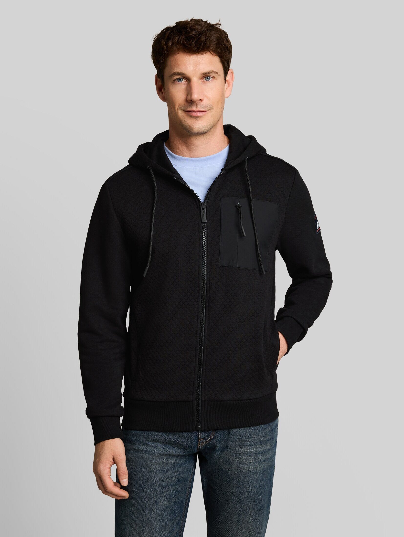 TOM TAILOR Sweatjacke Strick & Sweatshirts Hoodie Sweatjacke mit Brusttasche