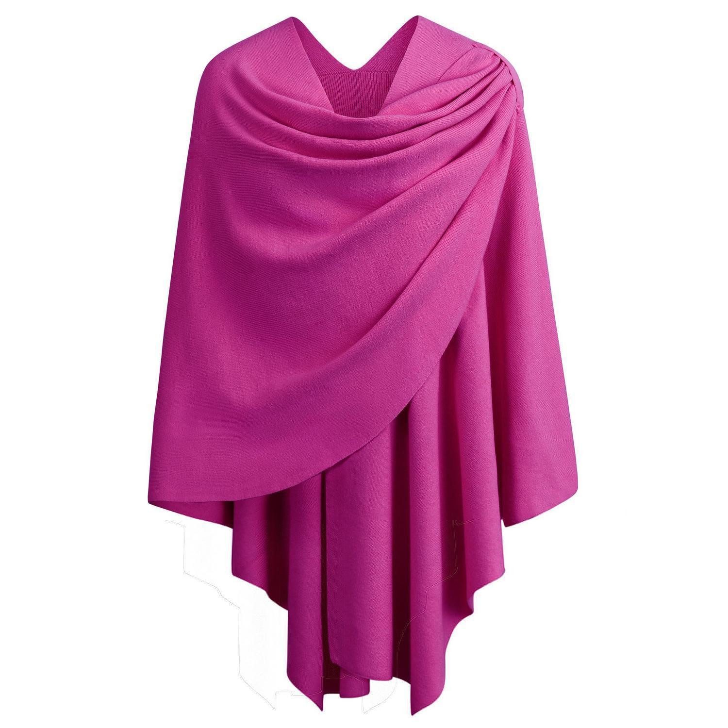 LuxusKollektion Poncho Damen Poncho Schal Strick Cardigan (1-St)